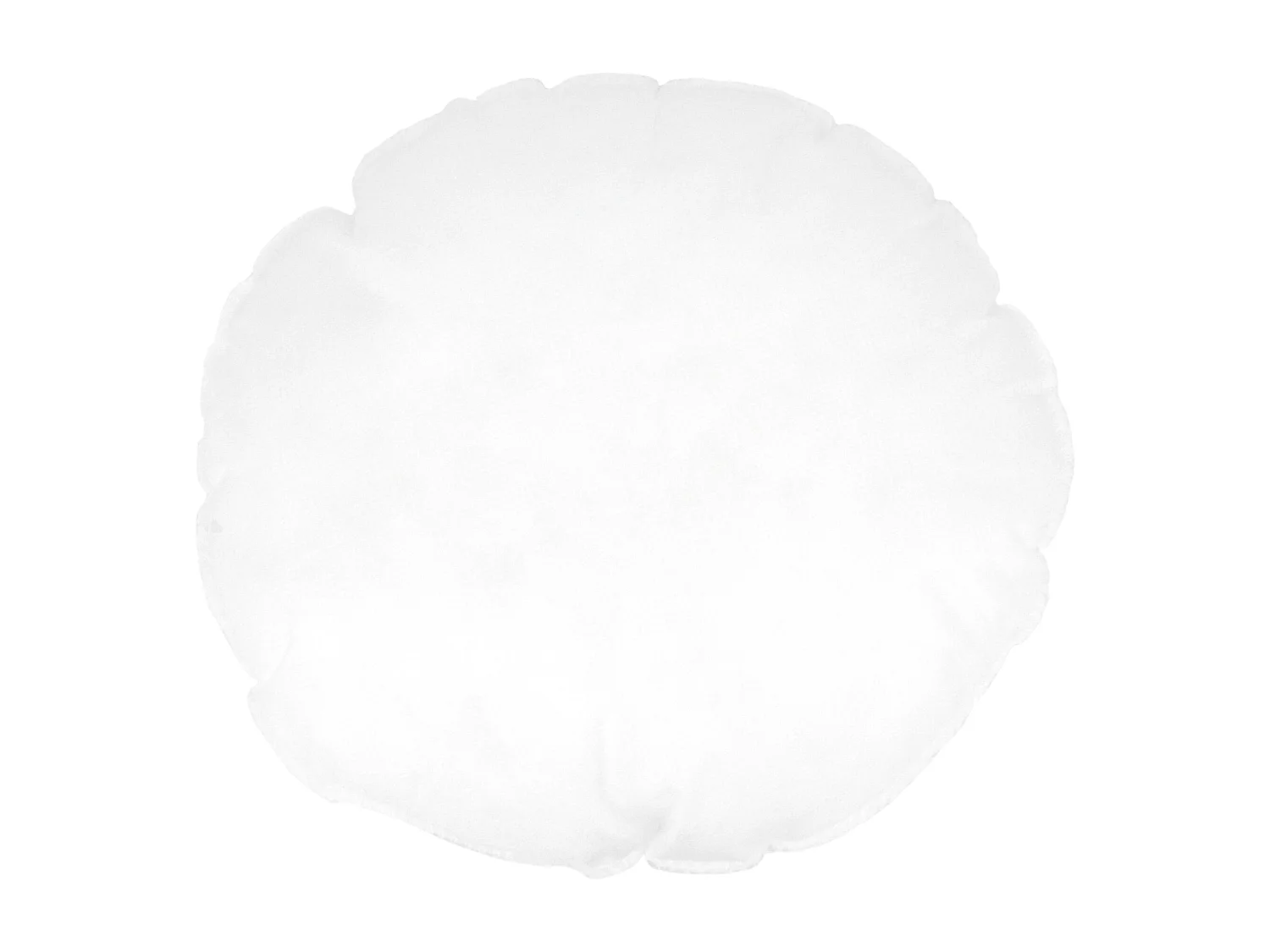 Coussin à recouvrir rond 25 cm C BULLET Blanc garnissage polyester