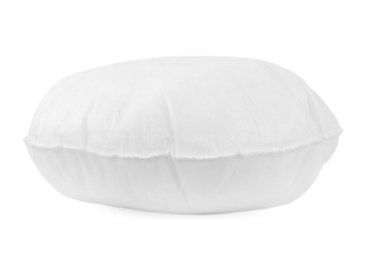 Coussin à recouvrir rond 25 cm C BULLET Blanc garnissage polyester
