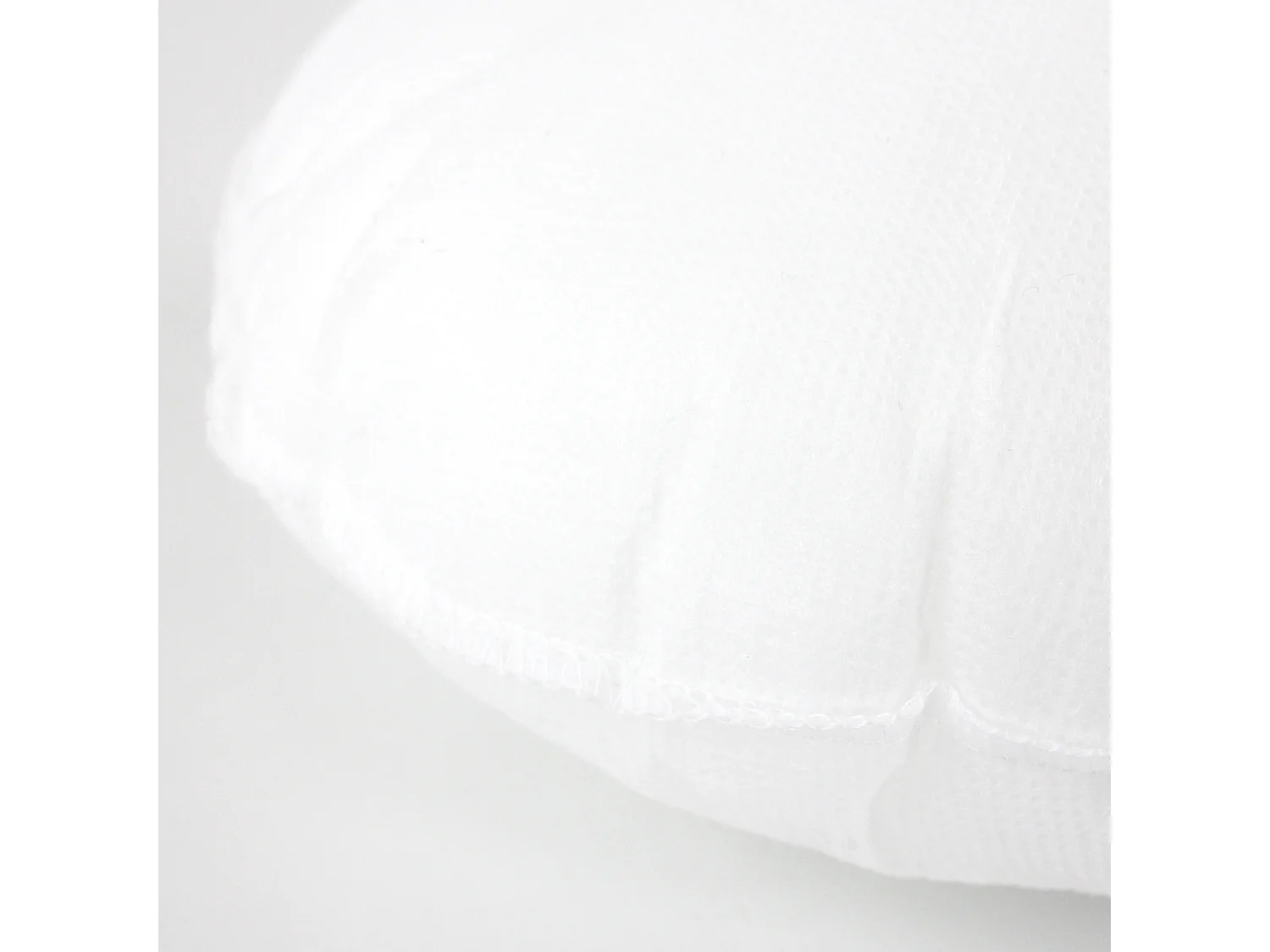 Coussin à recouvrir rond 25 cm C BULLET Blanc garnissage polyester