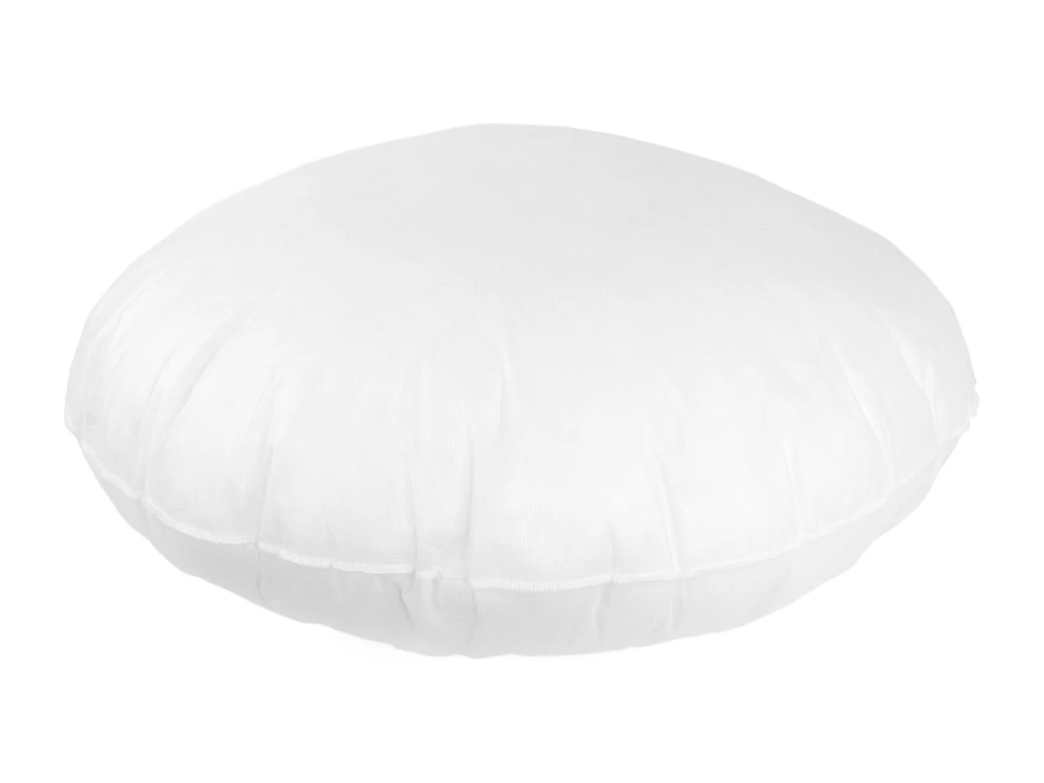 Coussin à recouvrir rond 65 cm C BULLET Blanc garnissage polyester