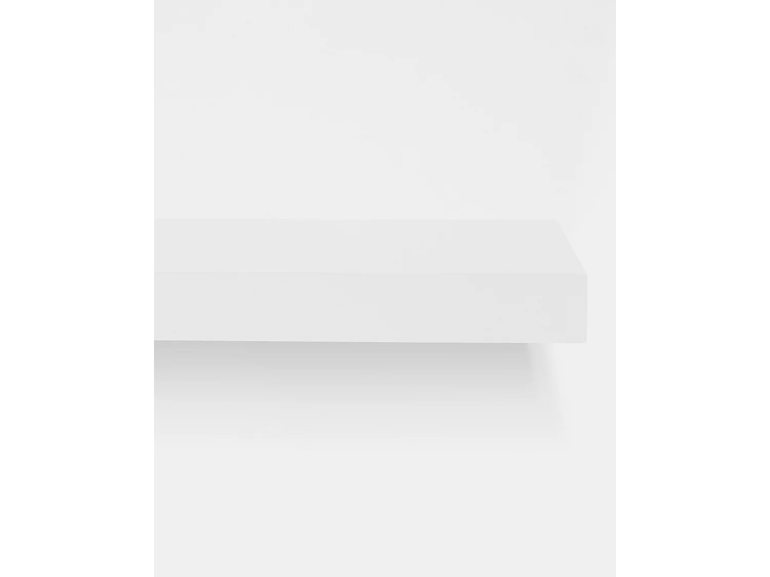 Ensemble 2 étagères flottantes en bois de sapin blanc 80x3,2cm - MELVA - DECOWOOD