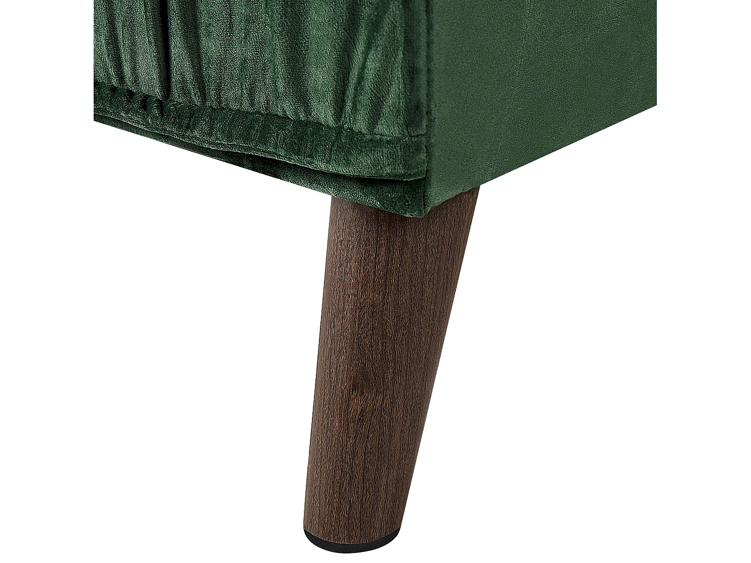 Hoekbank GRENA Fluweel Donkergroen 3-zitter Linkerzijde