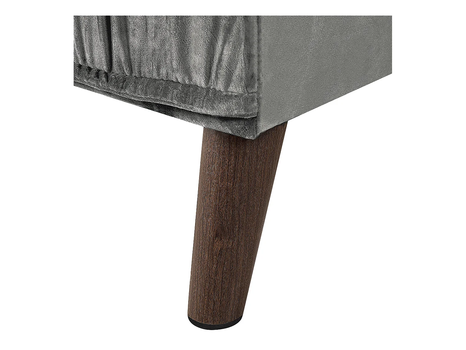 3-Sitzer Ecksofa mit vielen Kissen Samt grau linksseitig Glamour Modern Grena