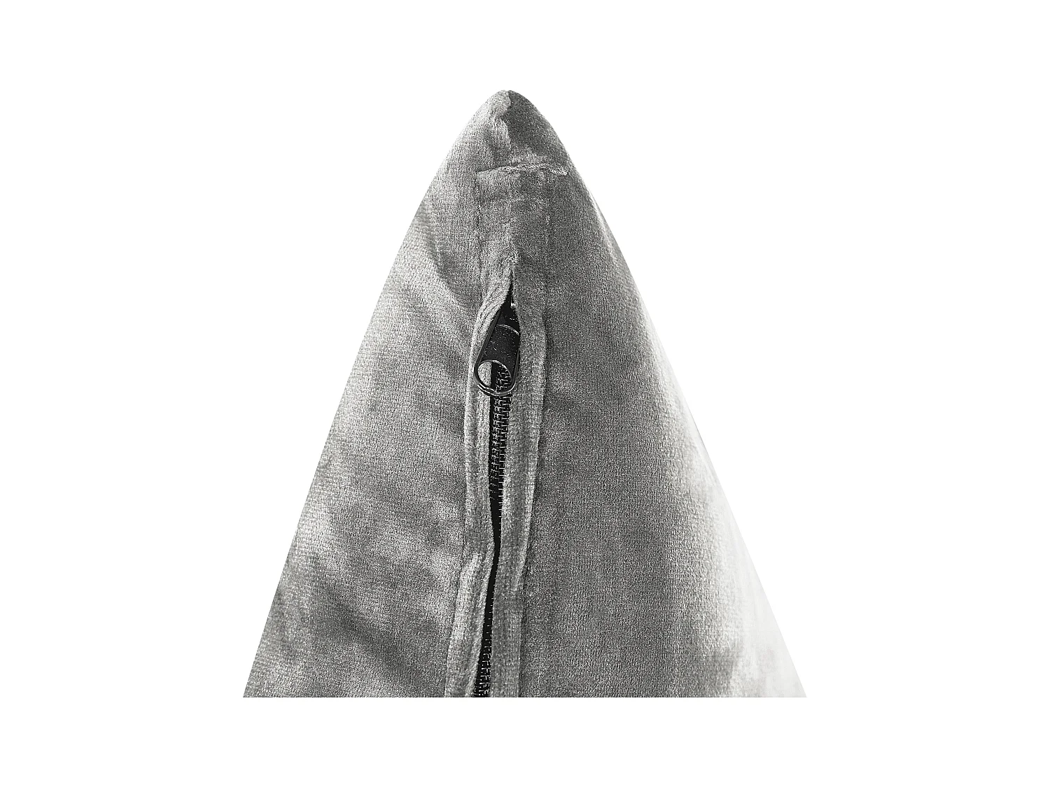 3-Sitzer Ecksofa mit vielen Kissen Samt grau linksseitig Glamour Modern Grena