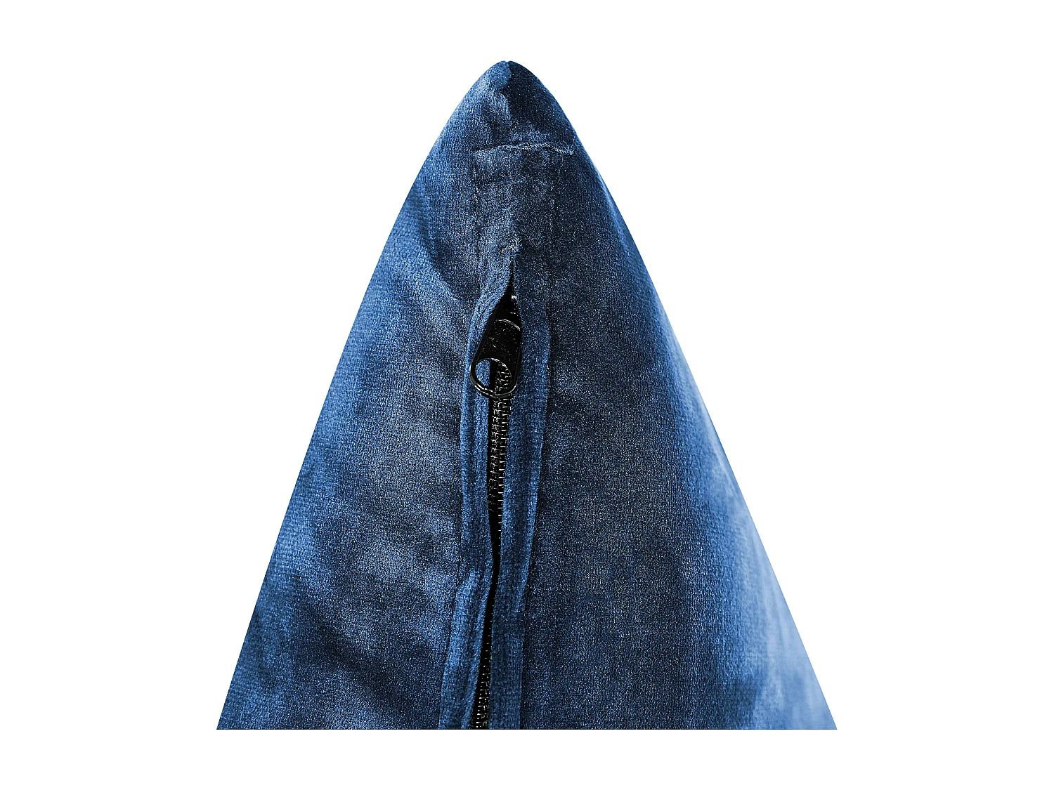 Sofá de canto GRENA Veludo Azul marinho 3 lugares à esquerda