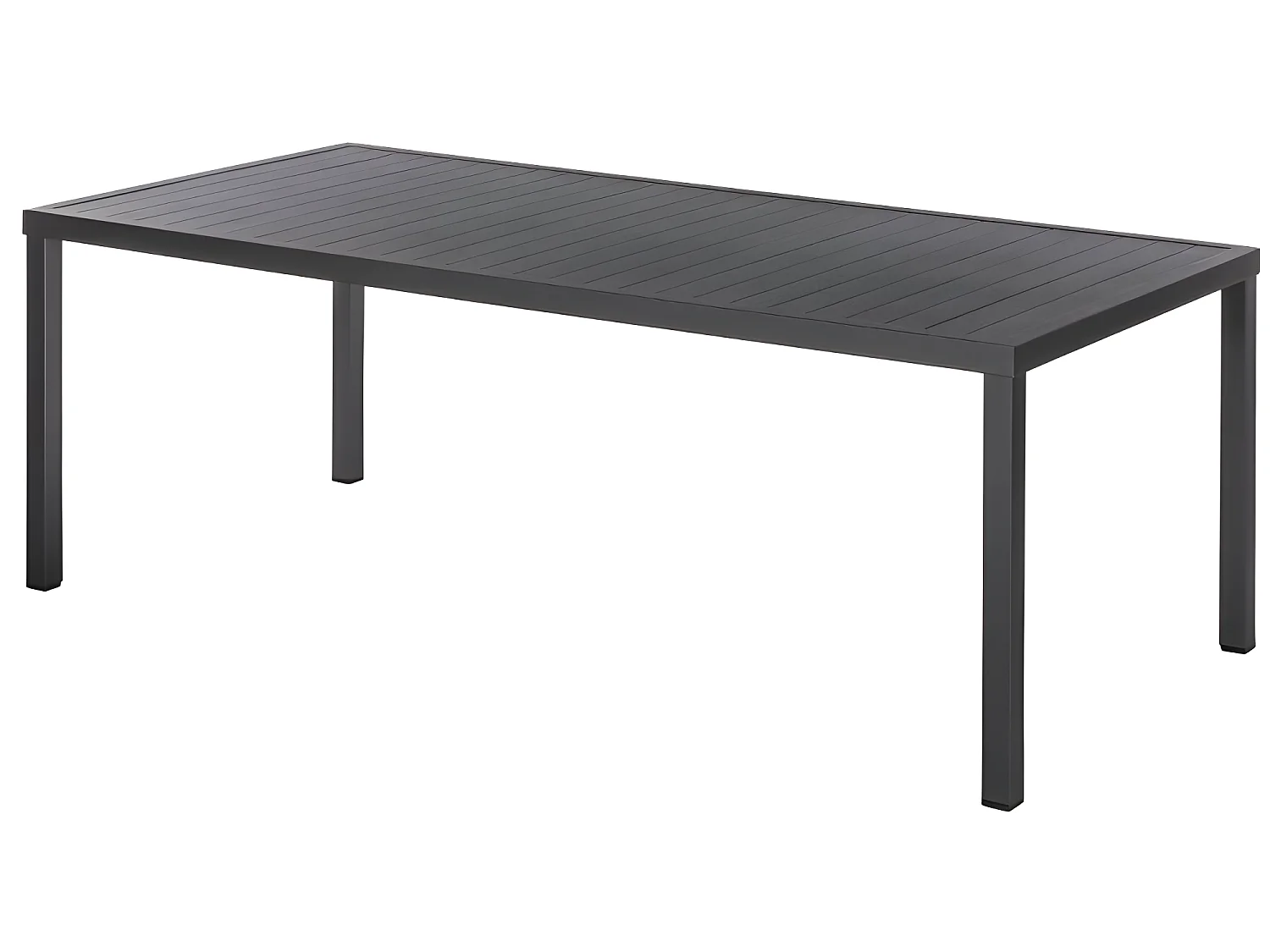 Table rectangulaire fixe Piazza 8 p. graphite Hespéride