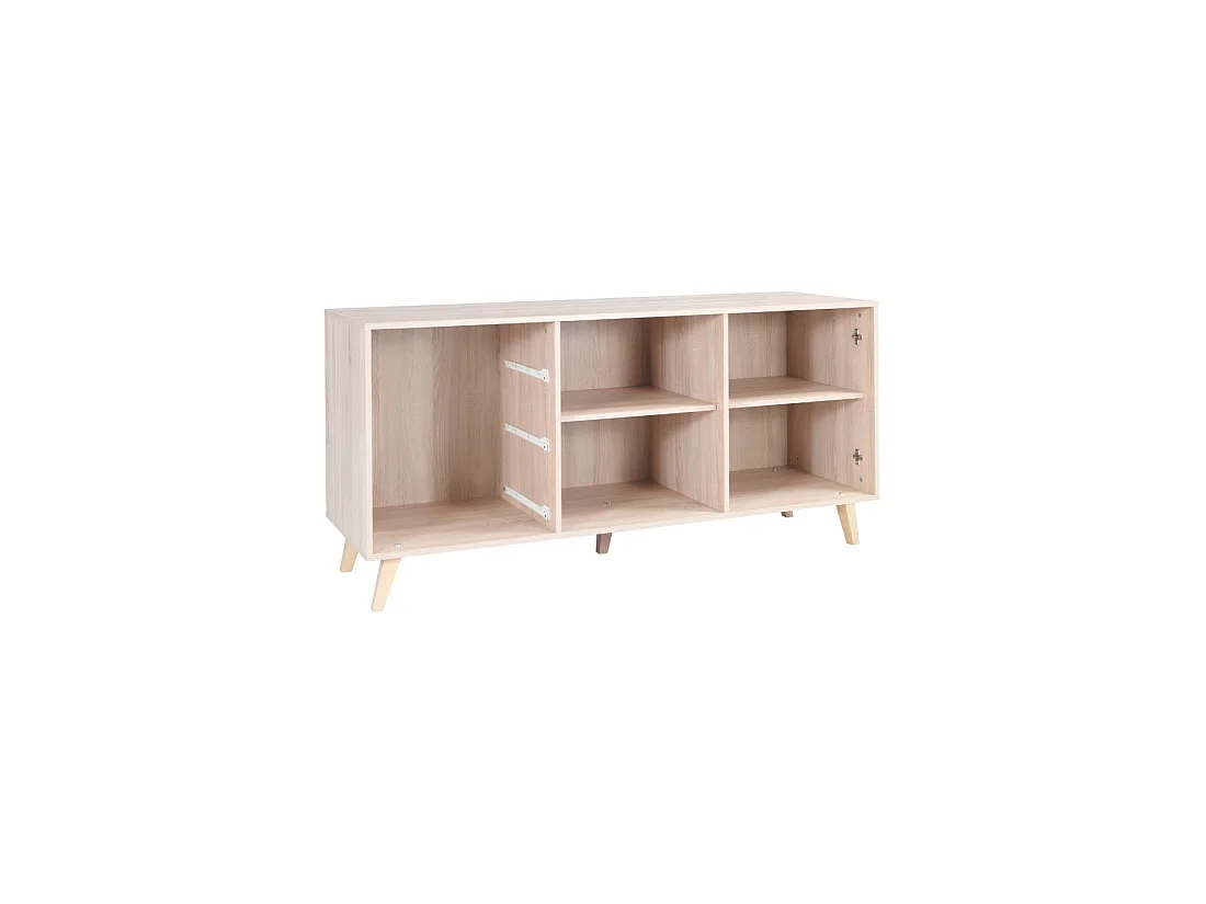 Buffet middelgroot model MALMO grijs. Scandinavisch designmeubel. Ultra trendy effect voor uw woonkamer.