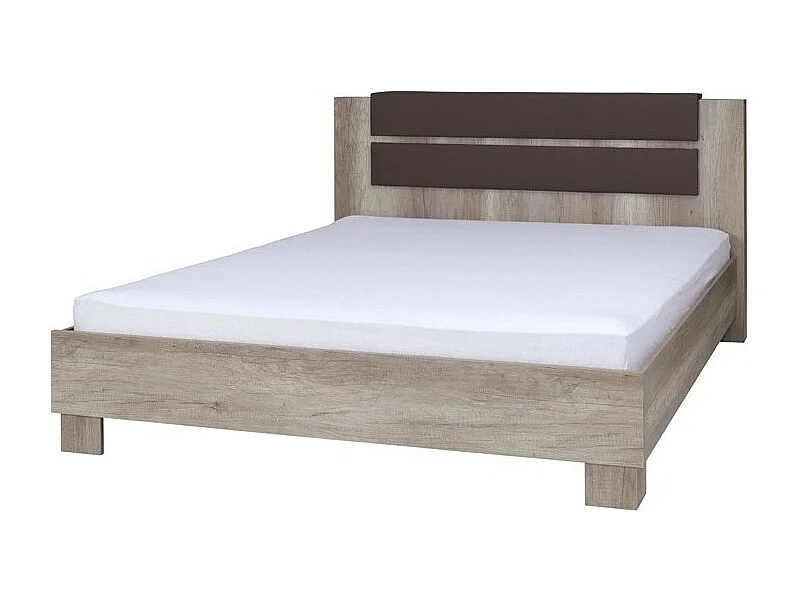 Cama de adulto diseño ROMI 160x200 cm, color dab canyon. Ideal para tu dormitorio.