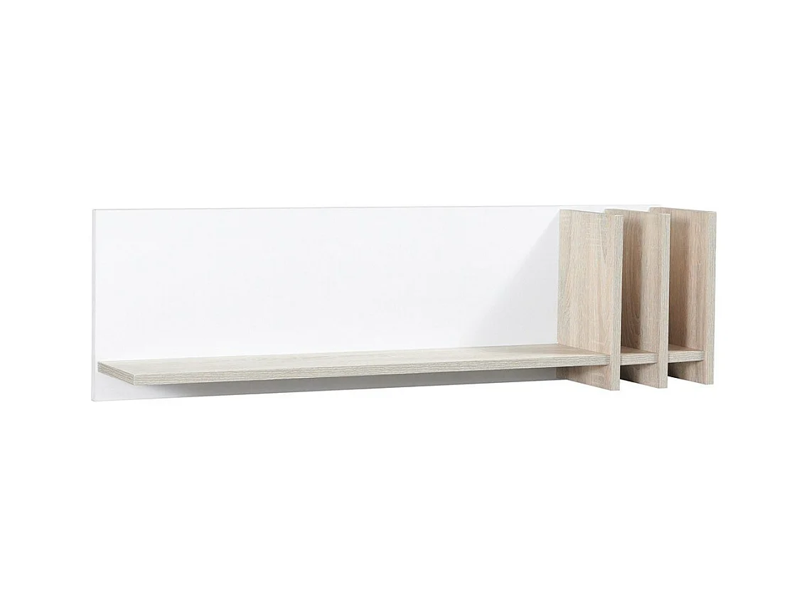 Wandplanken MALMO 100 cm kleur sonoma eik en wit