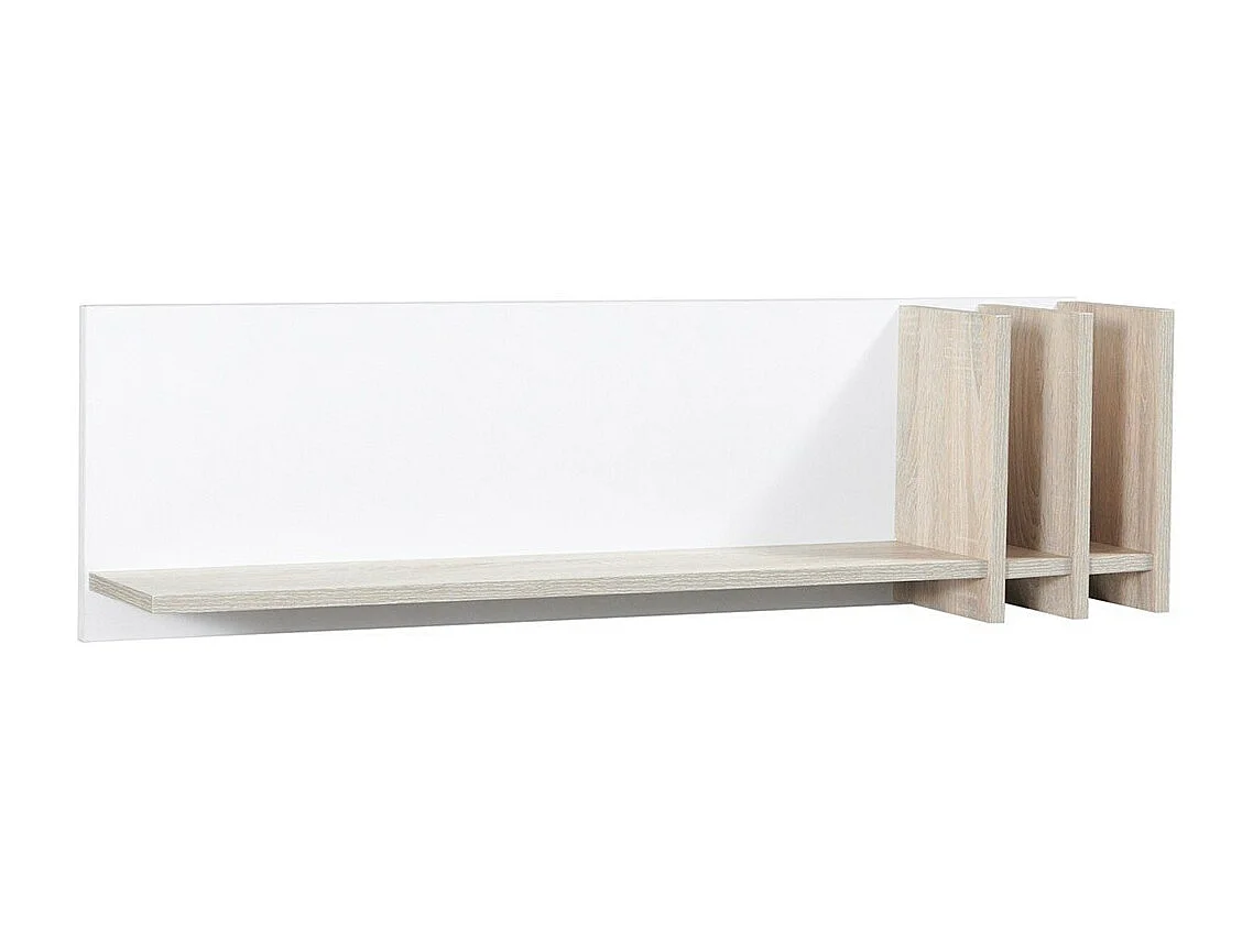 Wandplanken MALMO 100 cm kleur sonoma eik en wit