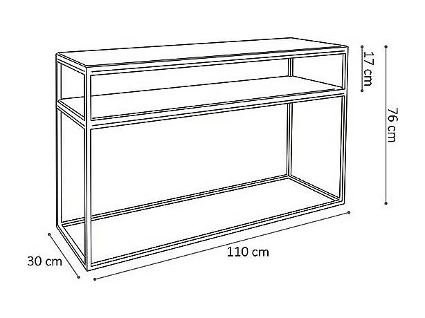 Salontafel GOA van massief hout. Industriële stijl meubel.