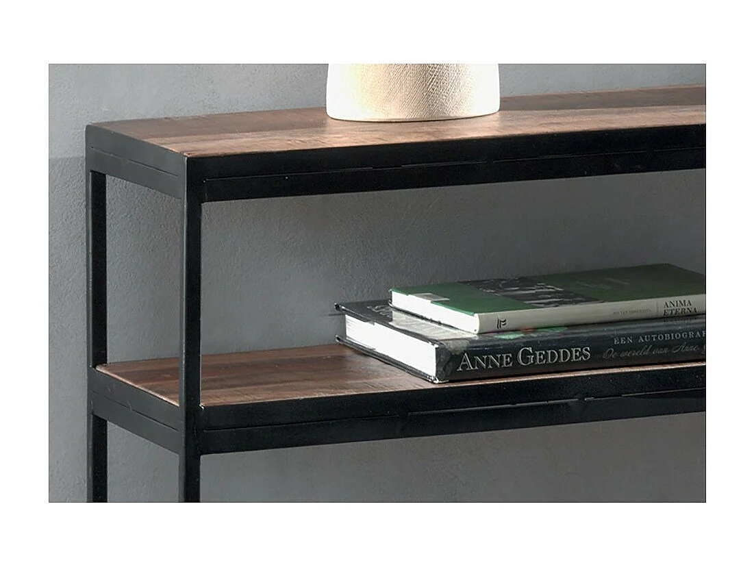 Salontafel GOA van massief hout. Industriële stijl meubel.