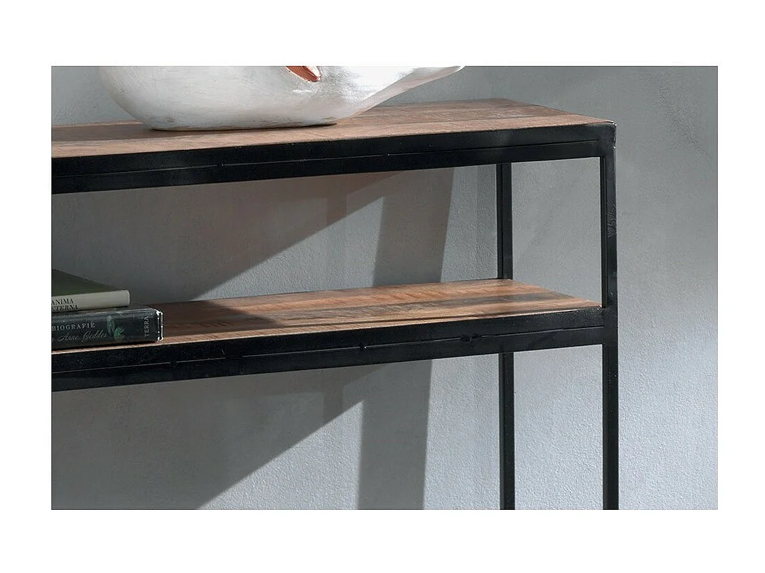 Salontafel GOA van massief hout. Industriële stijl meubel.