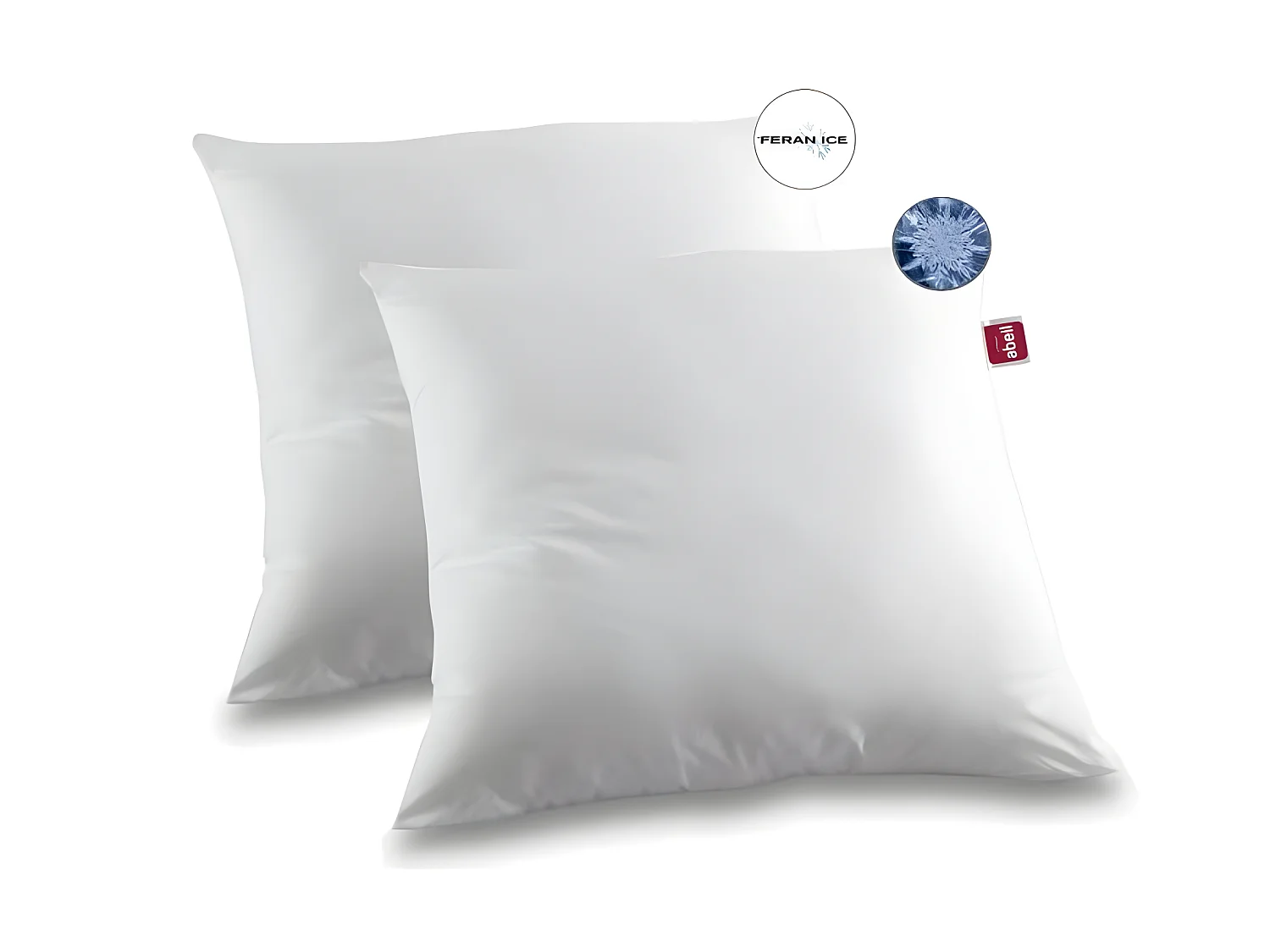 2 zachte Iceberg kussens 60 x 60 cm