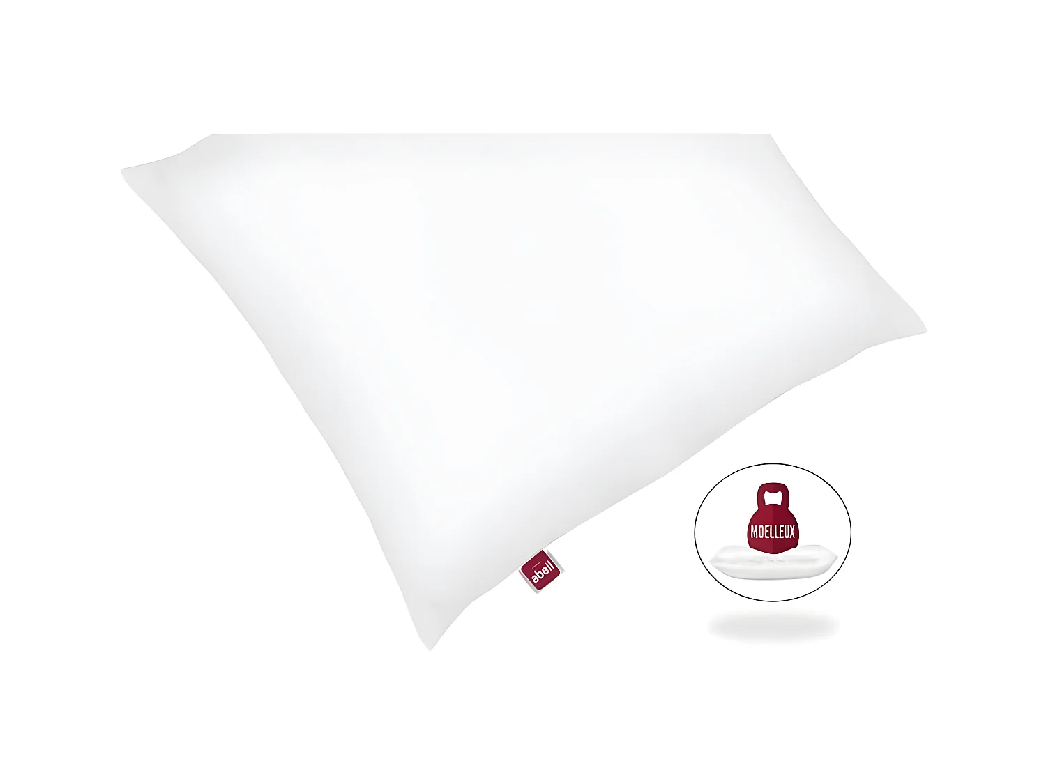 ABEIL Lot de 2 Oreillers moelleux ICEBERG 60x60cm