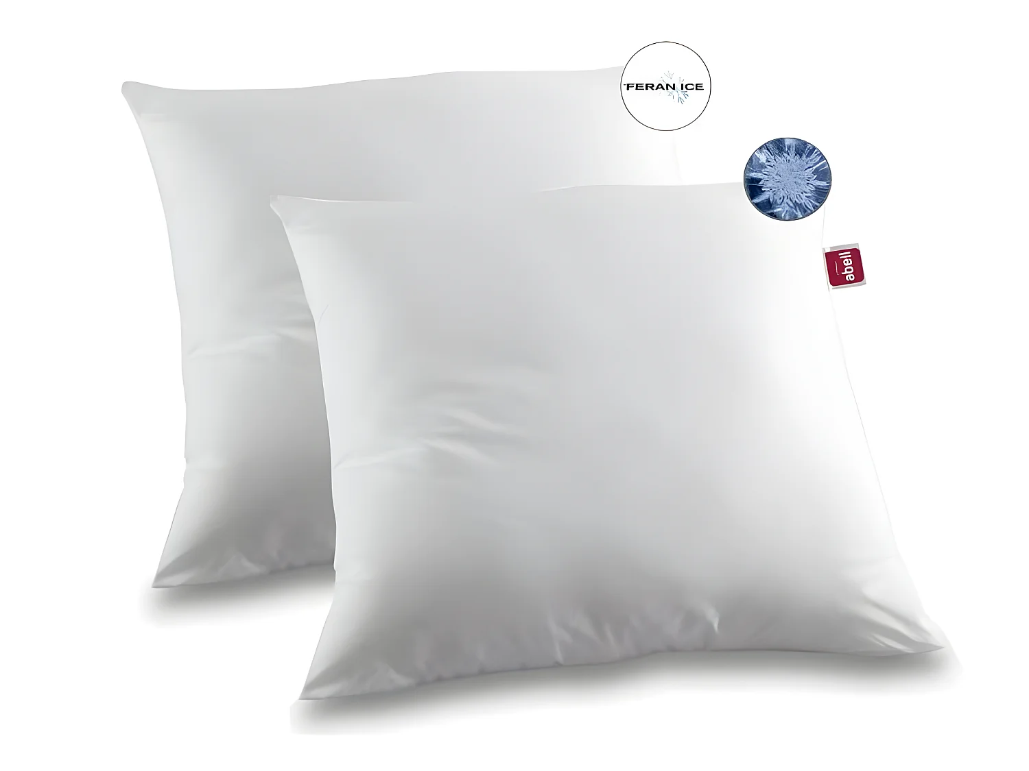 2 weiche IcebergKissen 60 x 60 cm