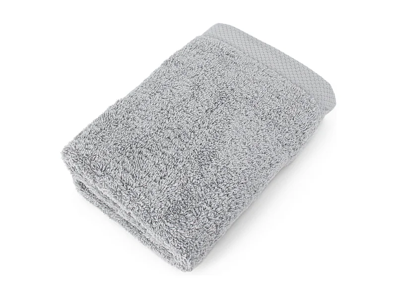 Serviette de toilette 50x100 cm PURE Argent 550 g/m2