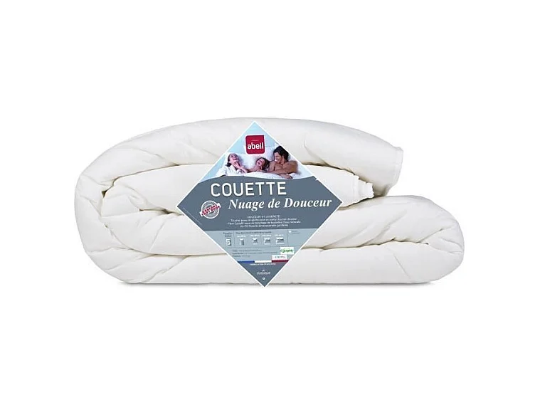 Bettdecke Abeil Softness Cloud 200x200 cm Weiß Leicht und Bequem