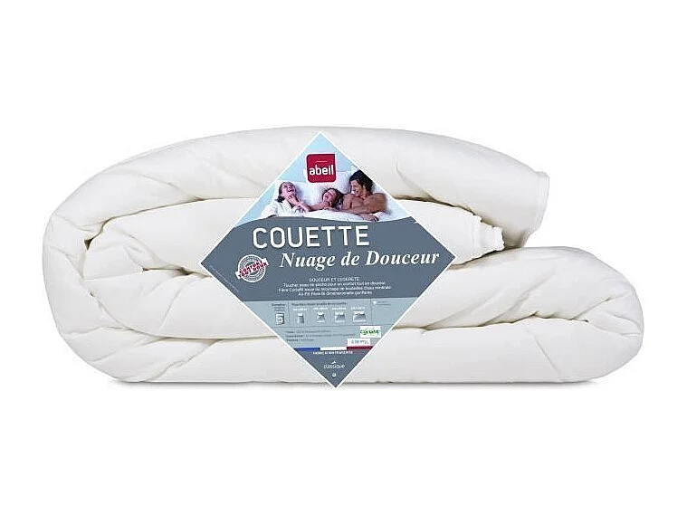 ABEIL Couette NUAGE de DOUCEUR 200x200 cm blanc