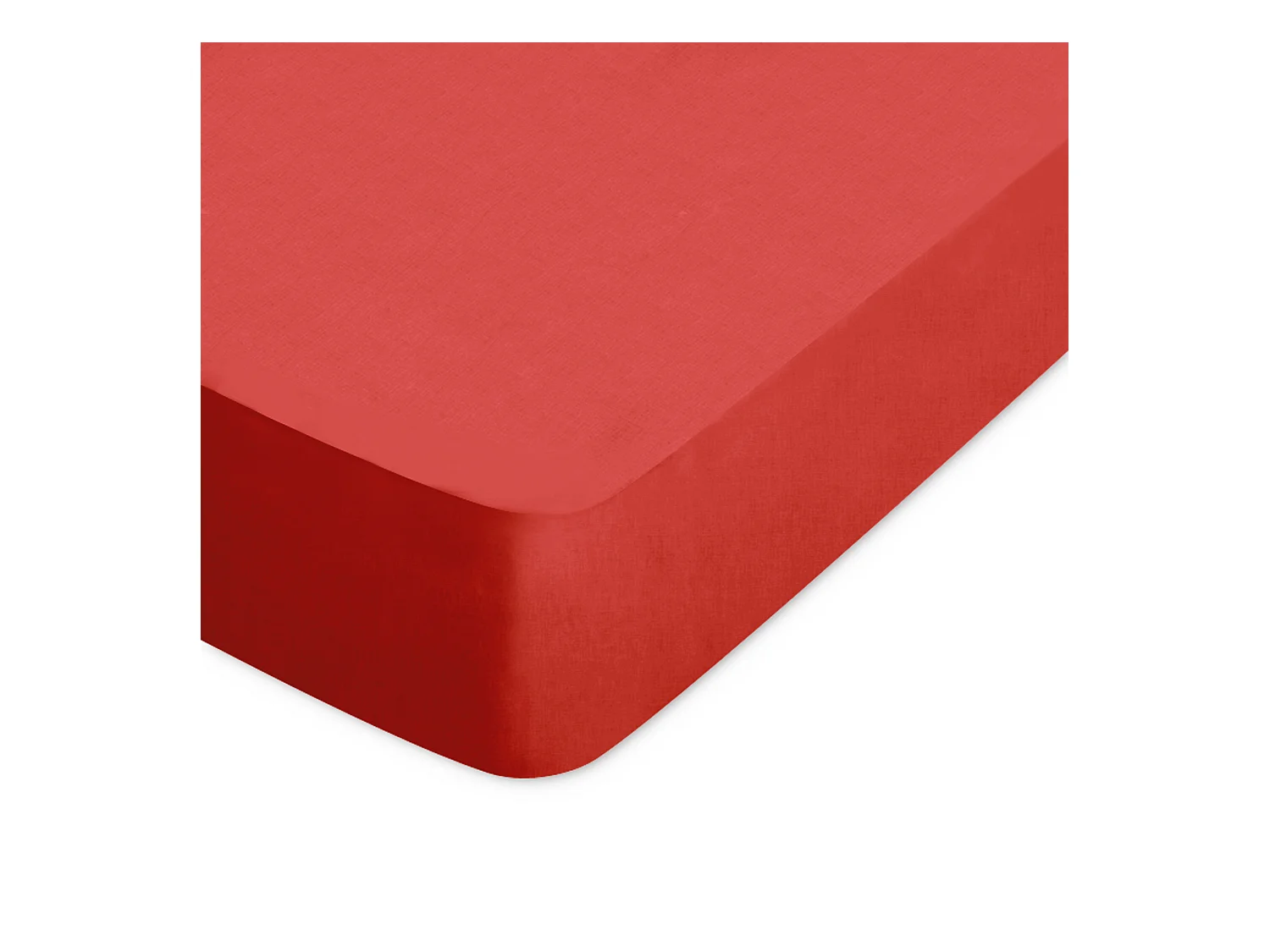 Drap housse uni 70x150 cm coton ALTO orange Baie de Goji