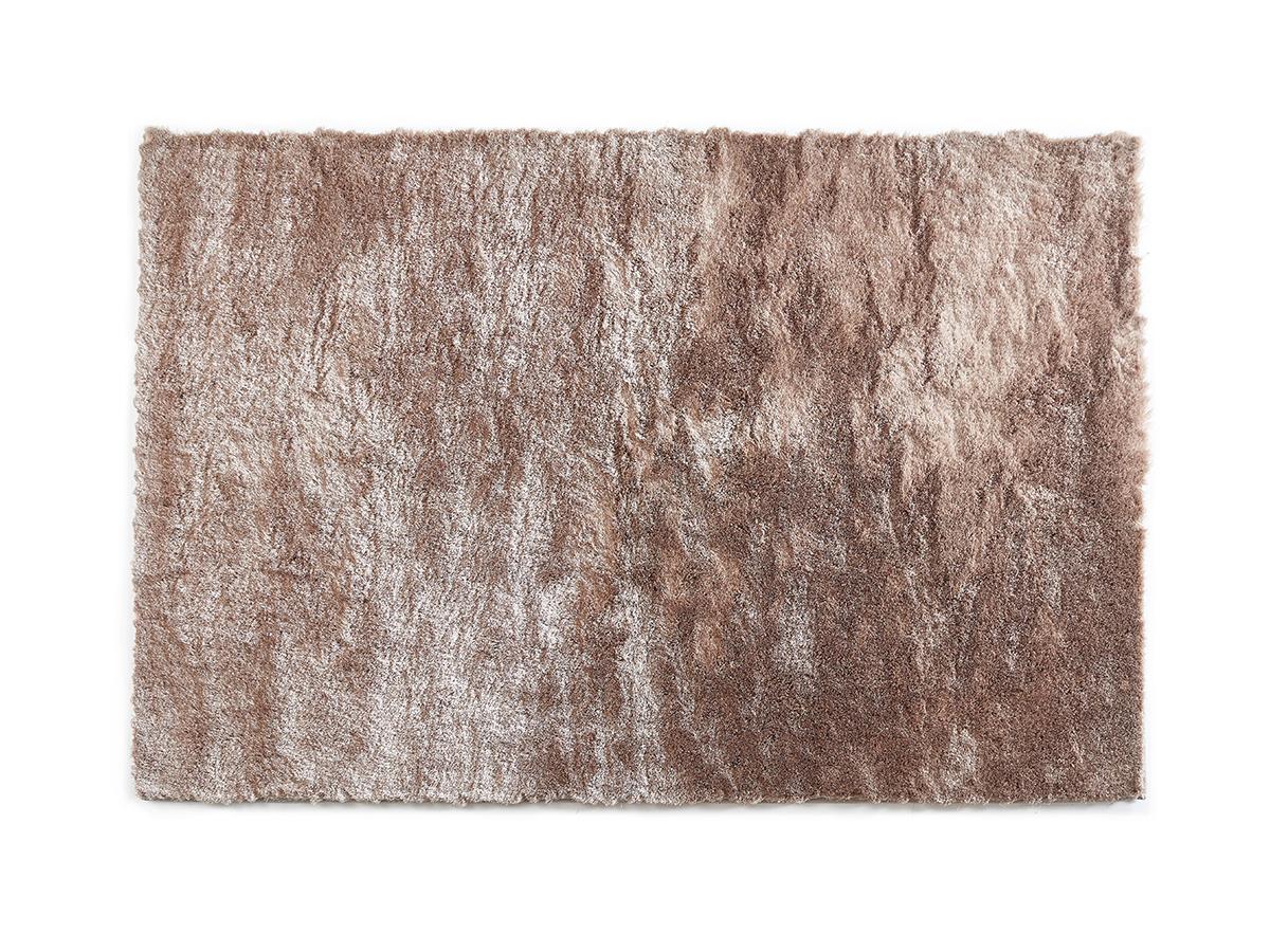 Hochflorteppich ultraweich - 140 x 200 cm - Taupe mit Beige-Schimmer - DOLC günstig online kaufen