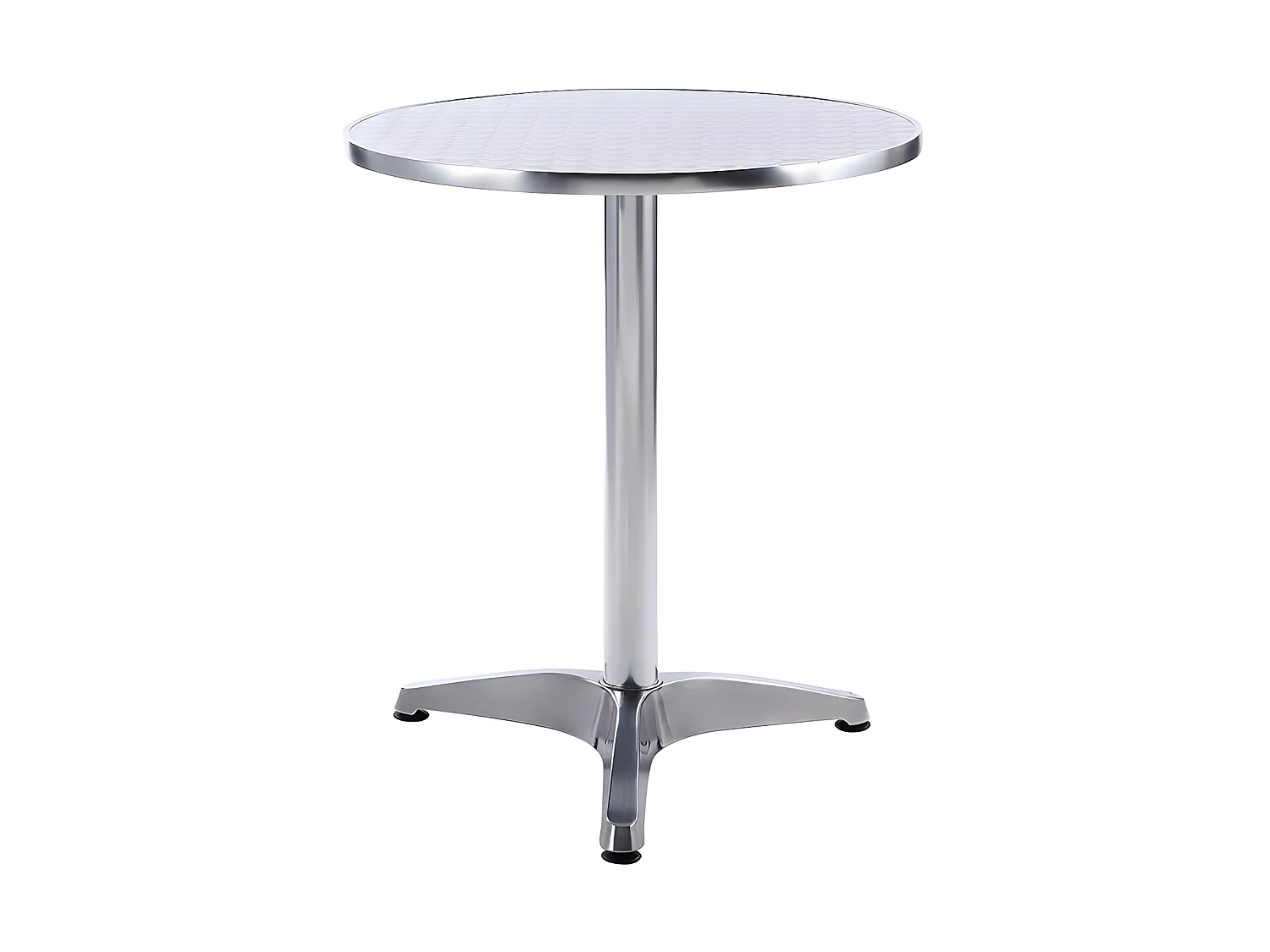 Conjunto de Mesa y sillas de jardín de aluminio : mesa redonda pequeña y 2 sillas - MONTMARTRE
