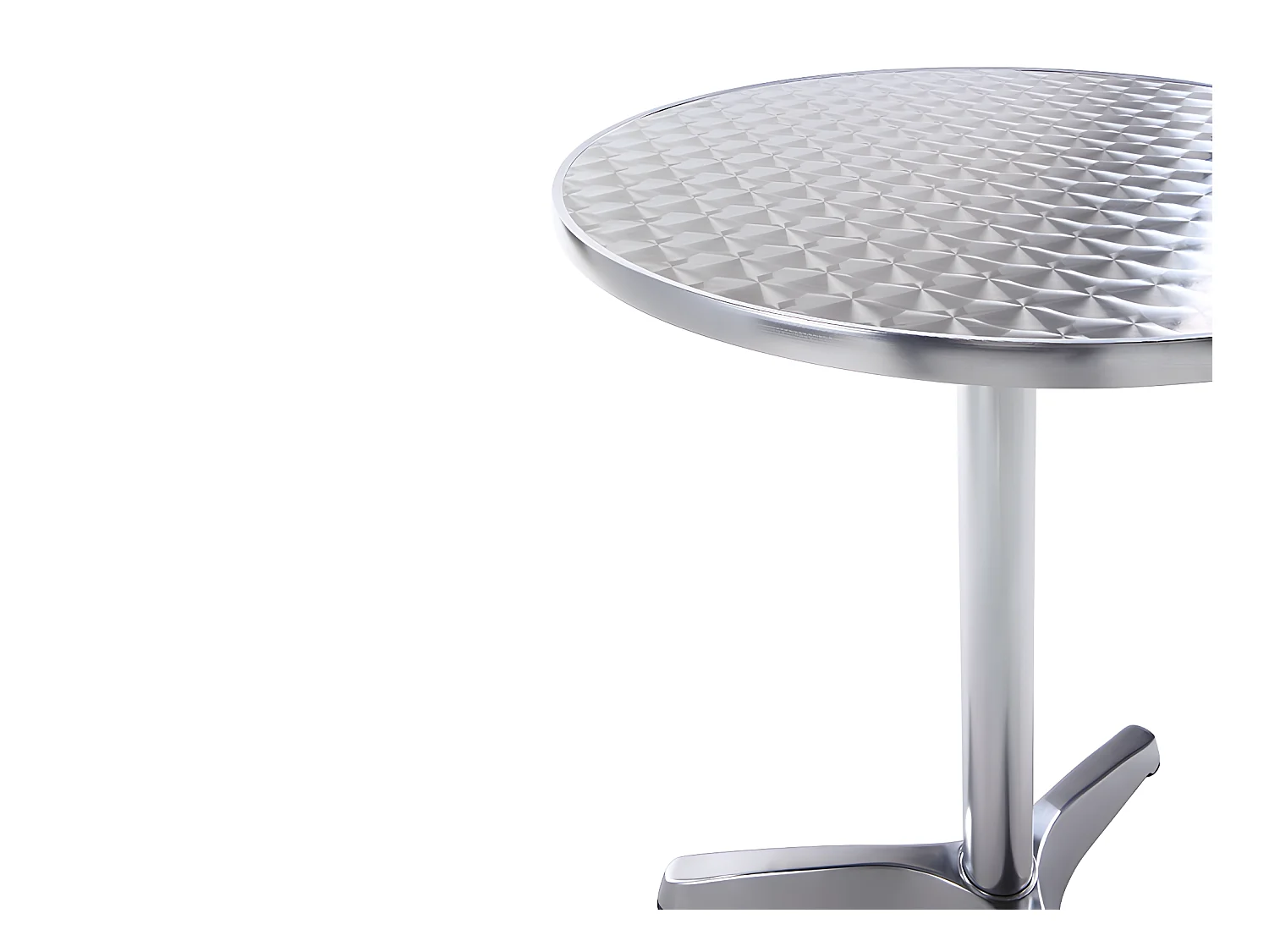 Conjunto de Mesa y sillas de jardín de aluminio : mesa redonda pequeña y 2 sillas - MONTMARTRE