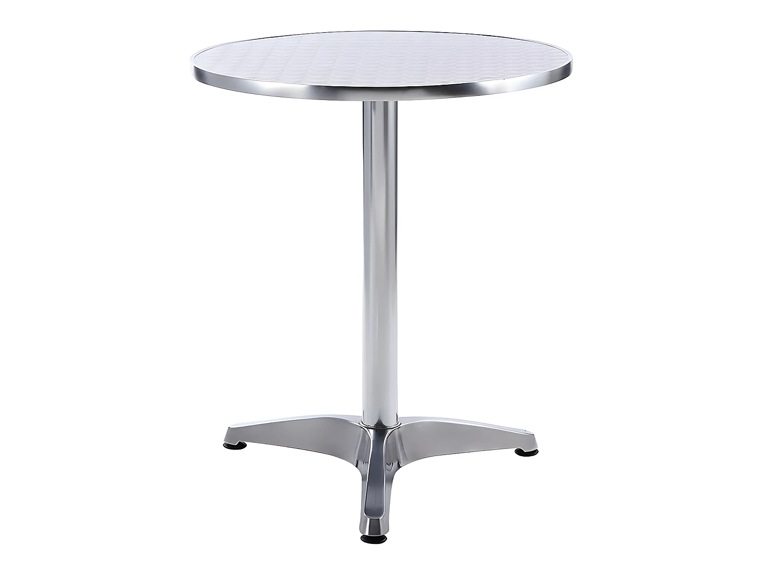 Garten-Essgruppe Aluminium: Tisch rund + 2 Stühle - MONTMARTRE von MYLIA