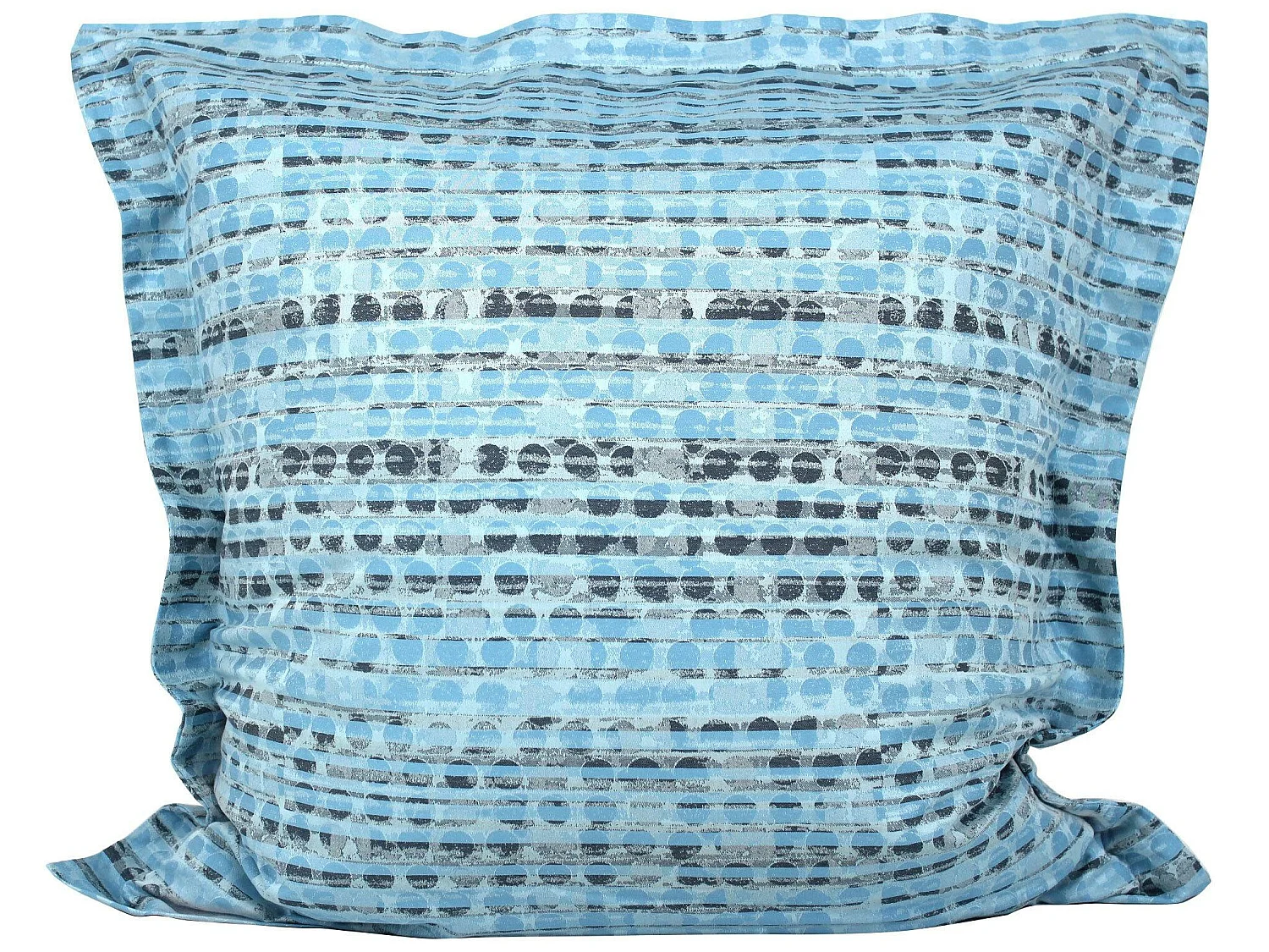 Parure de lit 260x240 cm Satin de coton LOUVRE Bleu clair