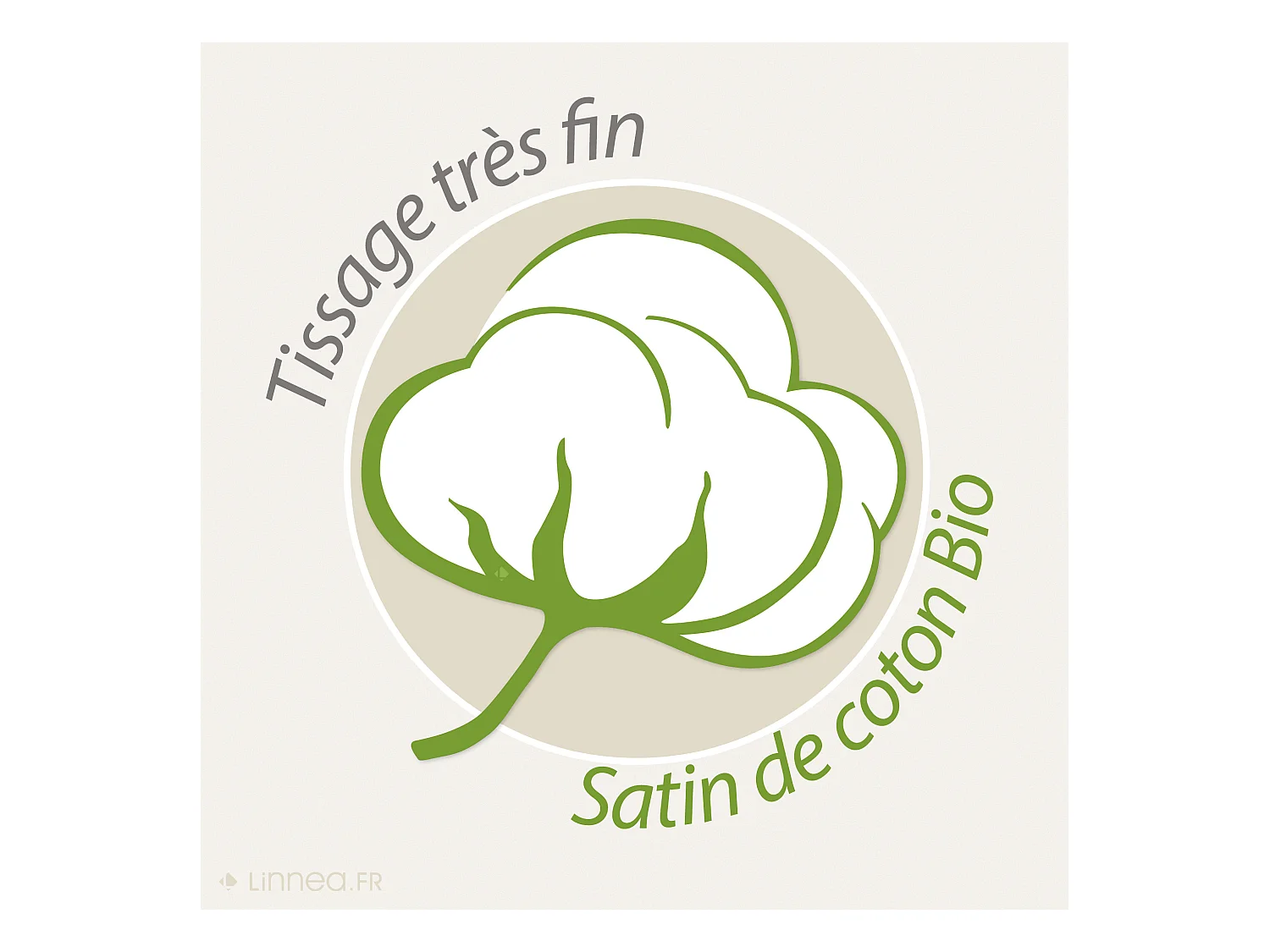 Parure de lit 240x220 cm Satin de coton ORIENT Vert 3 pièces