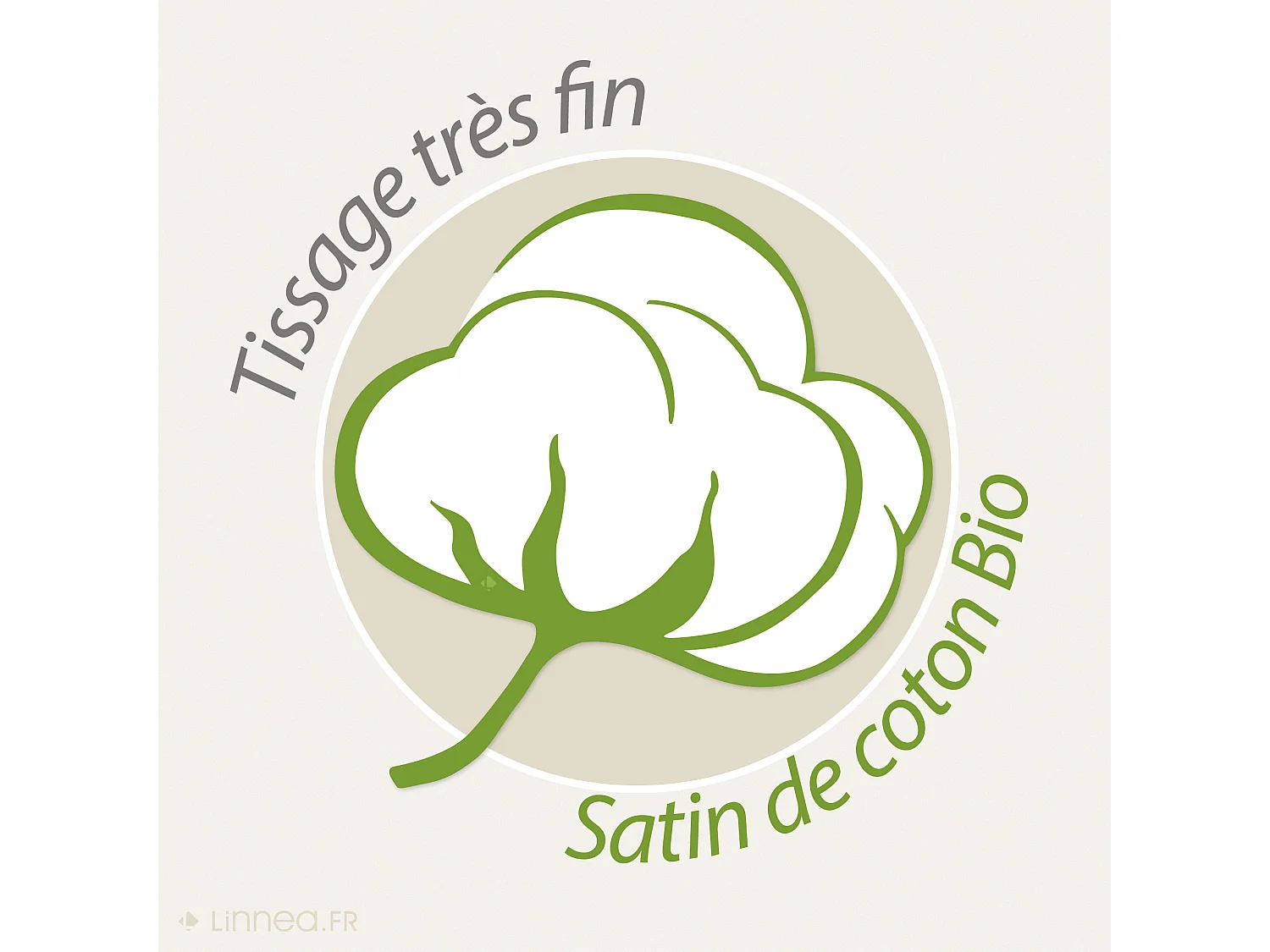 Parure de lit 240x220 cm Satin de coton ORIENT Vert 3 pièces