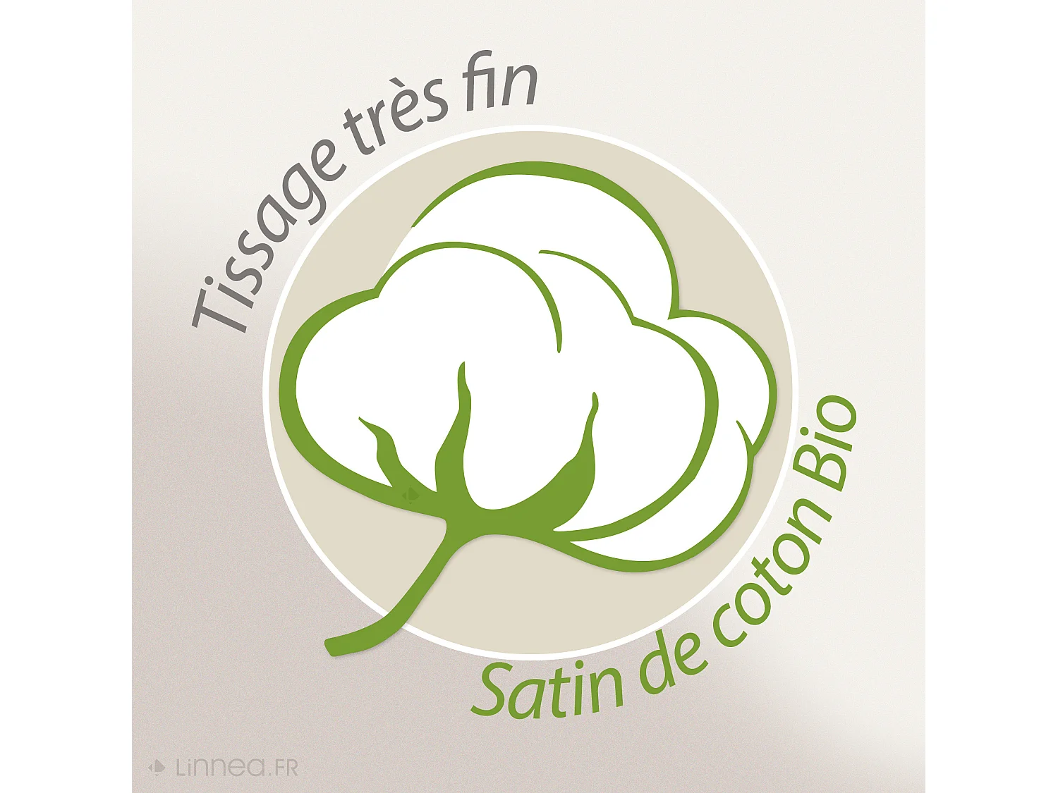 Parure de lit 240x220 cm Satin de coton ORIENT Vert 3 pièce