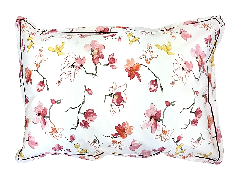 Taie d'oreiller 50x70 cm percale coton ELISA Rose