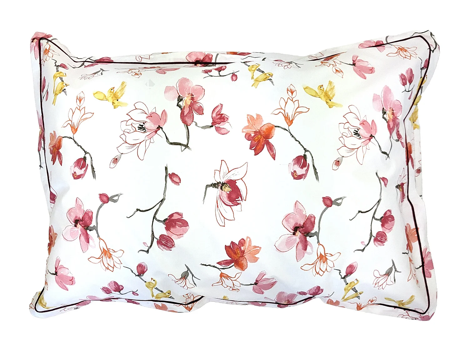 Taie d'oreiller 50x70 cm percale coton ELISA Rose