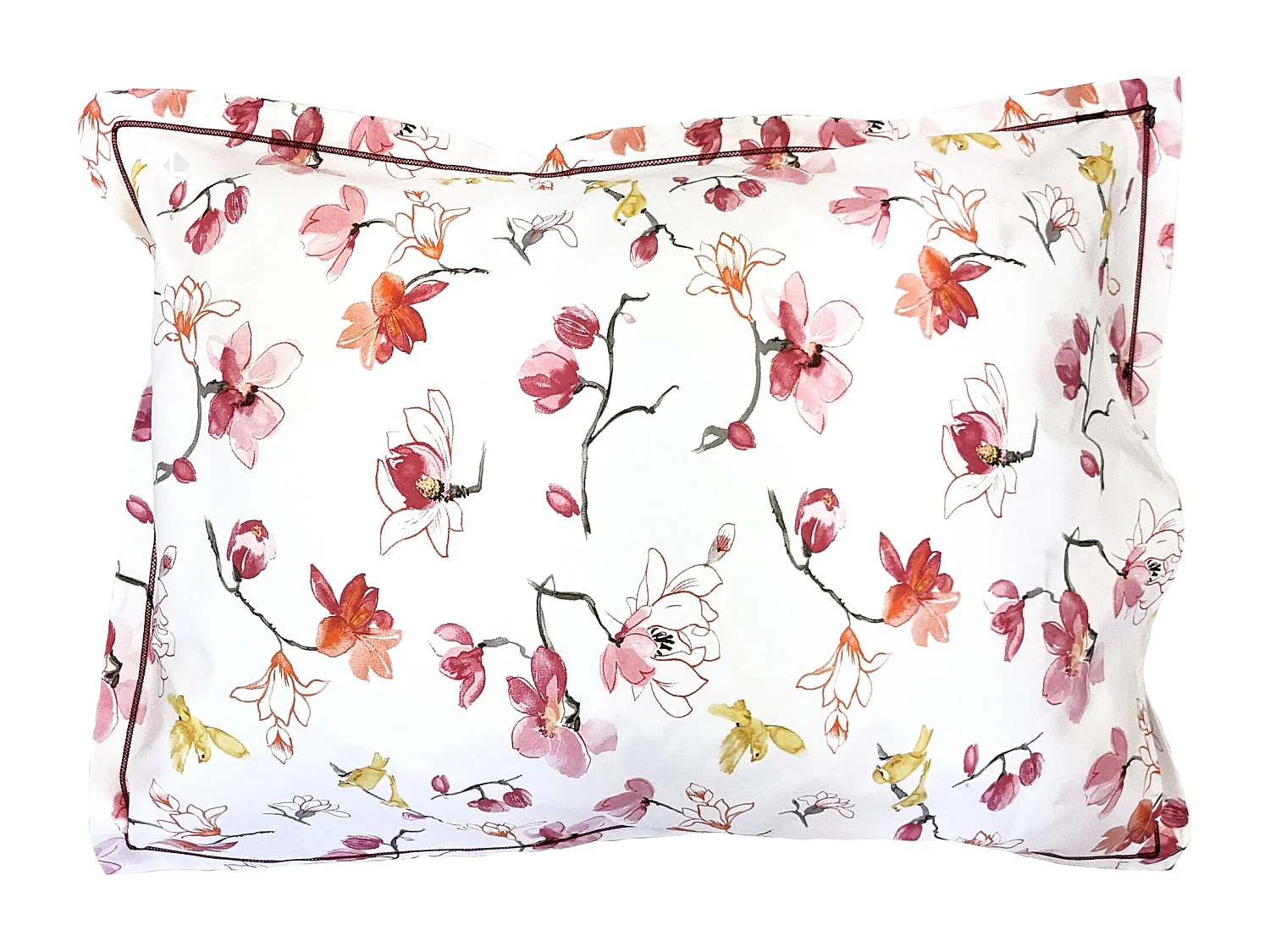 Taie d'oreiller 50x70 cm percale coton ELISA Rose