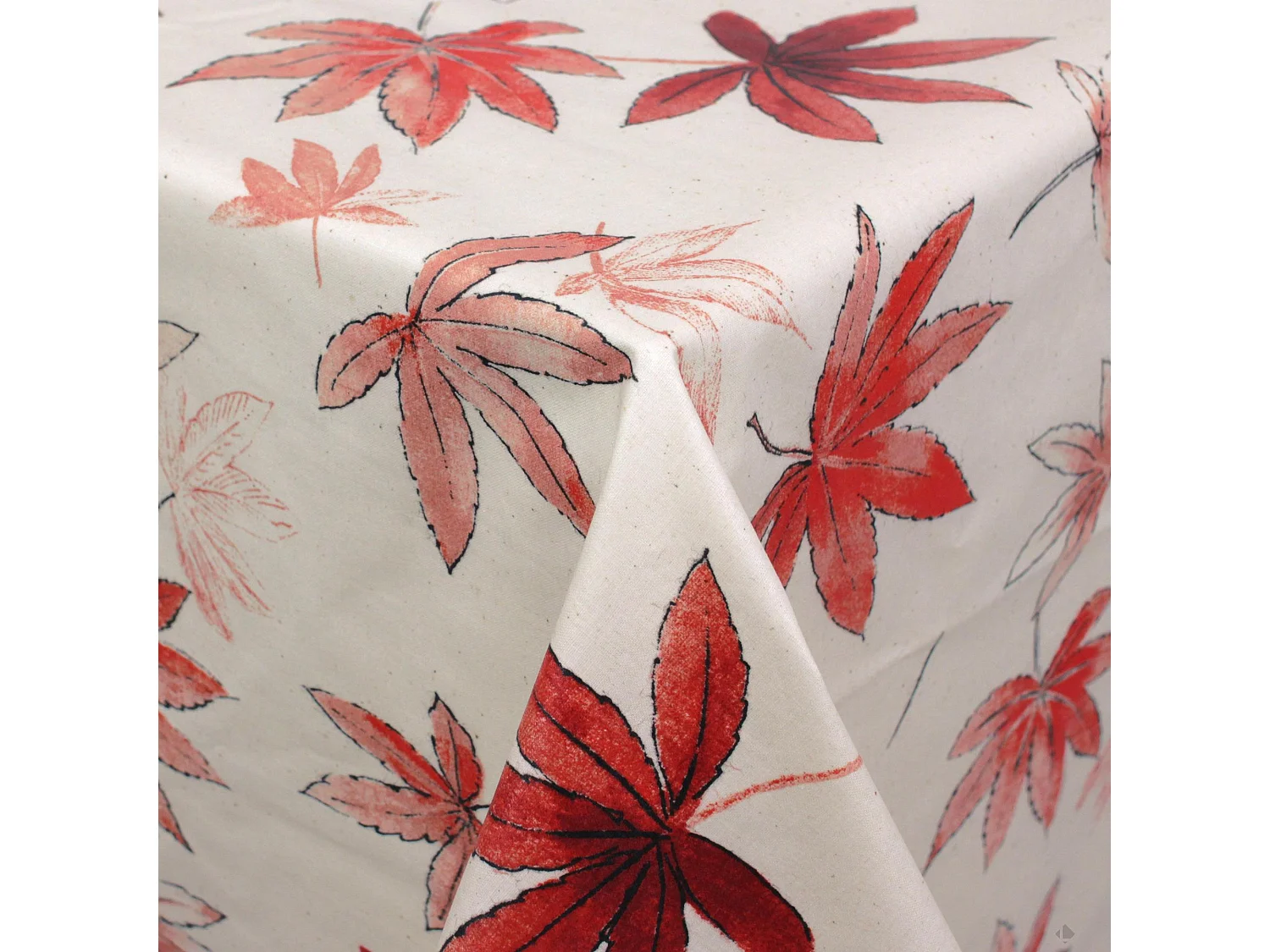 Nappe rectangle 160x200 cm coton enduction acrylique ERABLE ecru