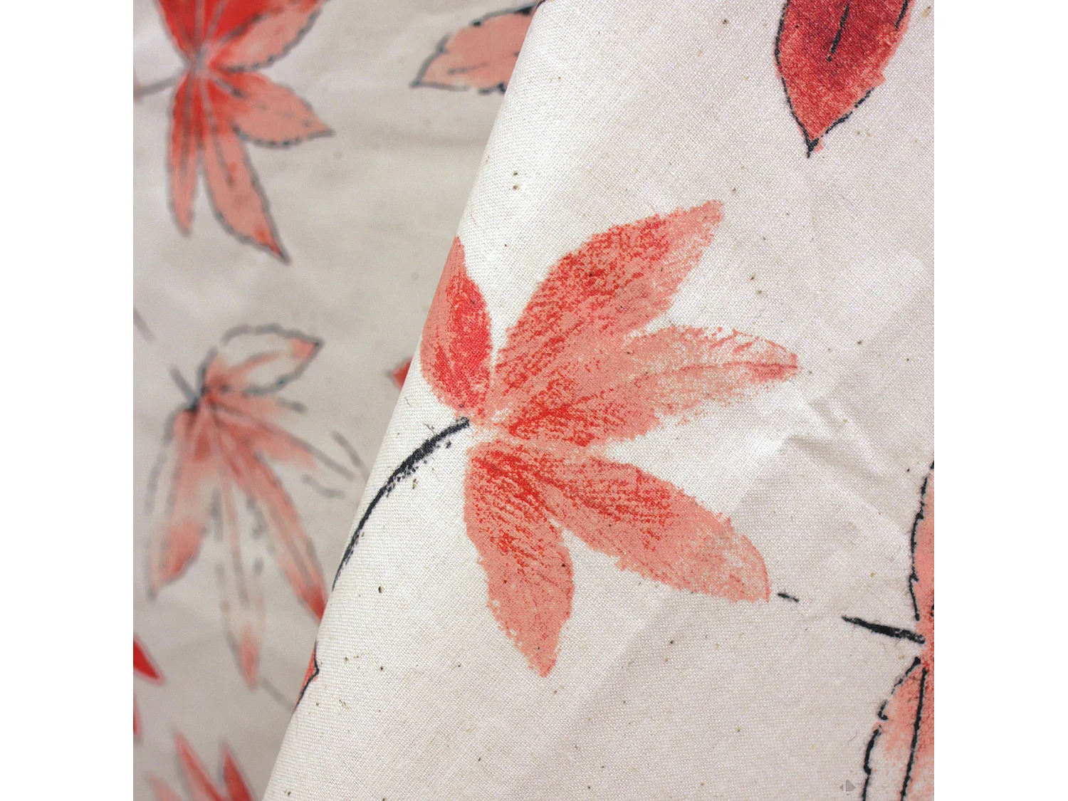 Nappe rectangle 160x350 cm coton enduction acrylique ERABLE ecru