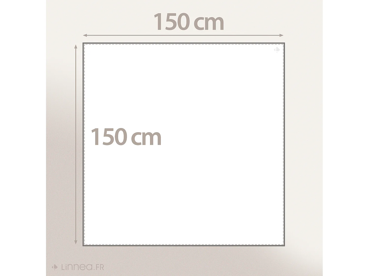 Nappe carrée 150x150 cm FUTON rouge