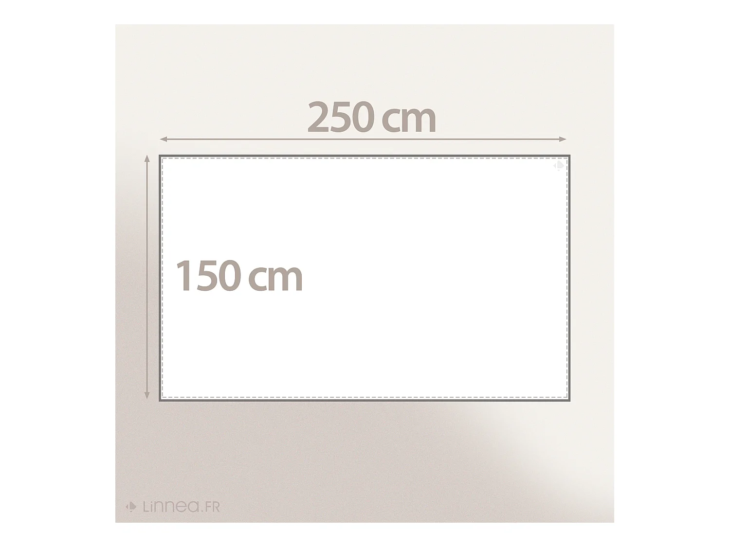 Nappe rectangle 150x250 cm FUTON rose