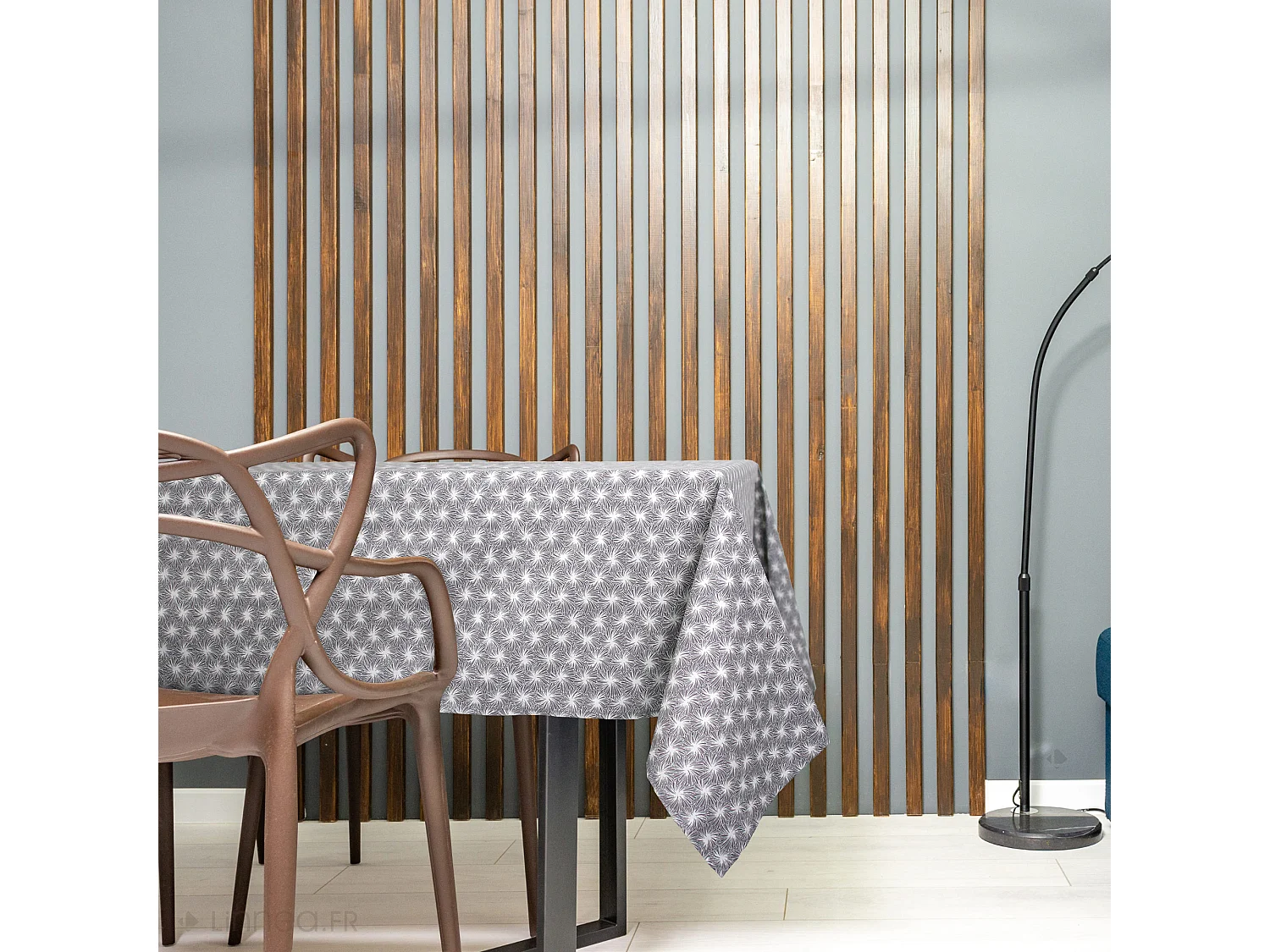 Nappe rectangle 150x350 cm FUTON gris