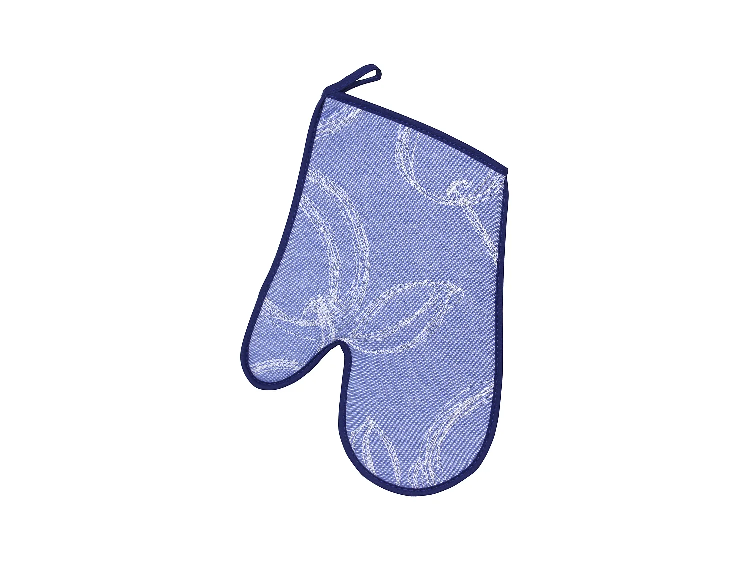 Gant de cuisine 20x30 cm matelassé coton LINE Bleu