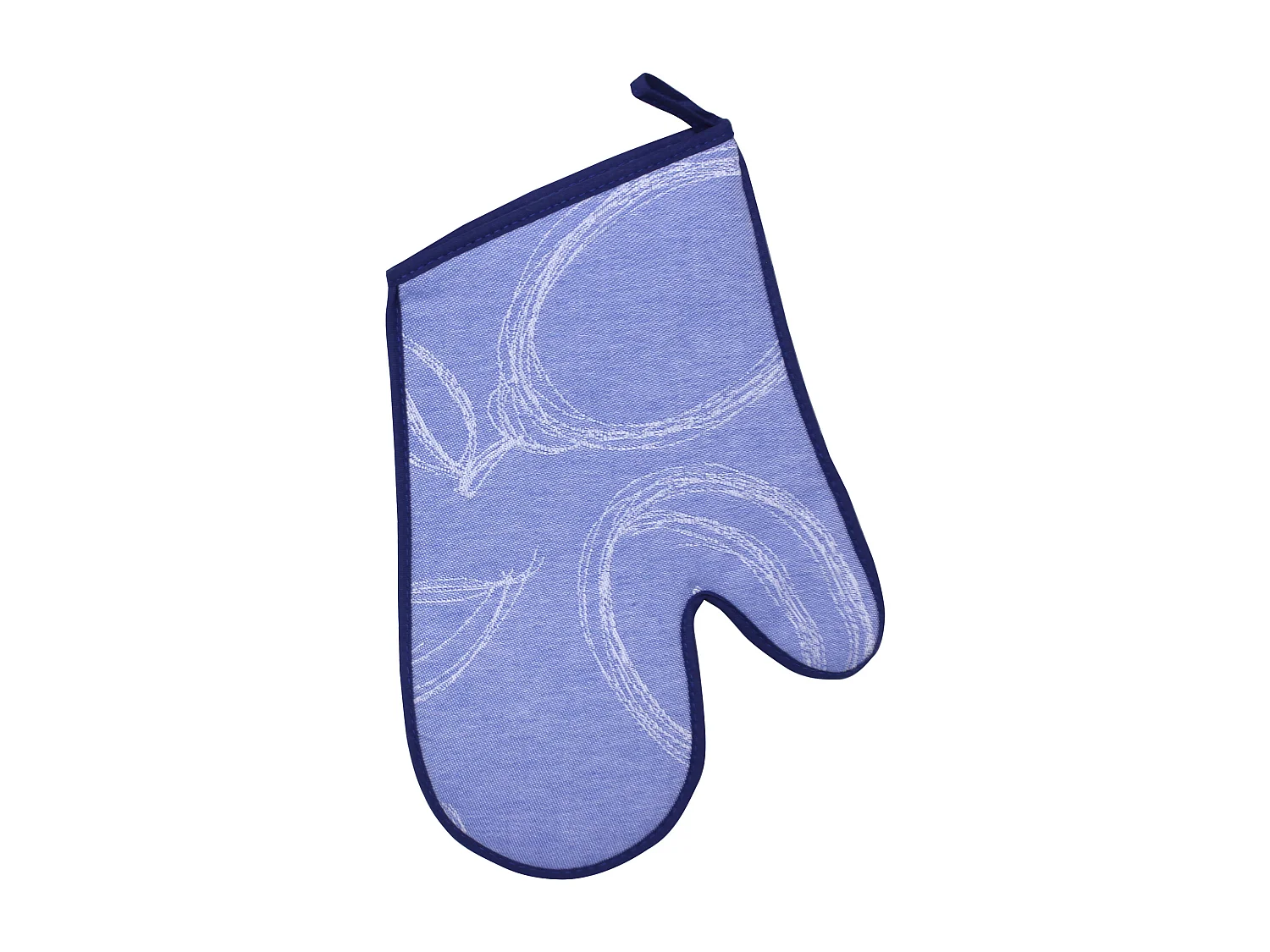 Gant de cuisine 20x30 cm matelassé coton LINE Bleu