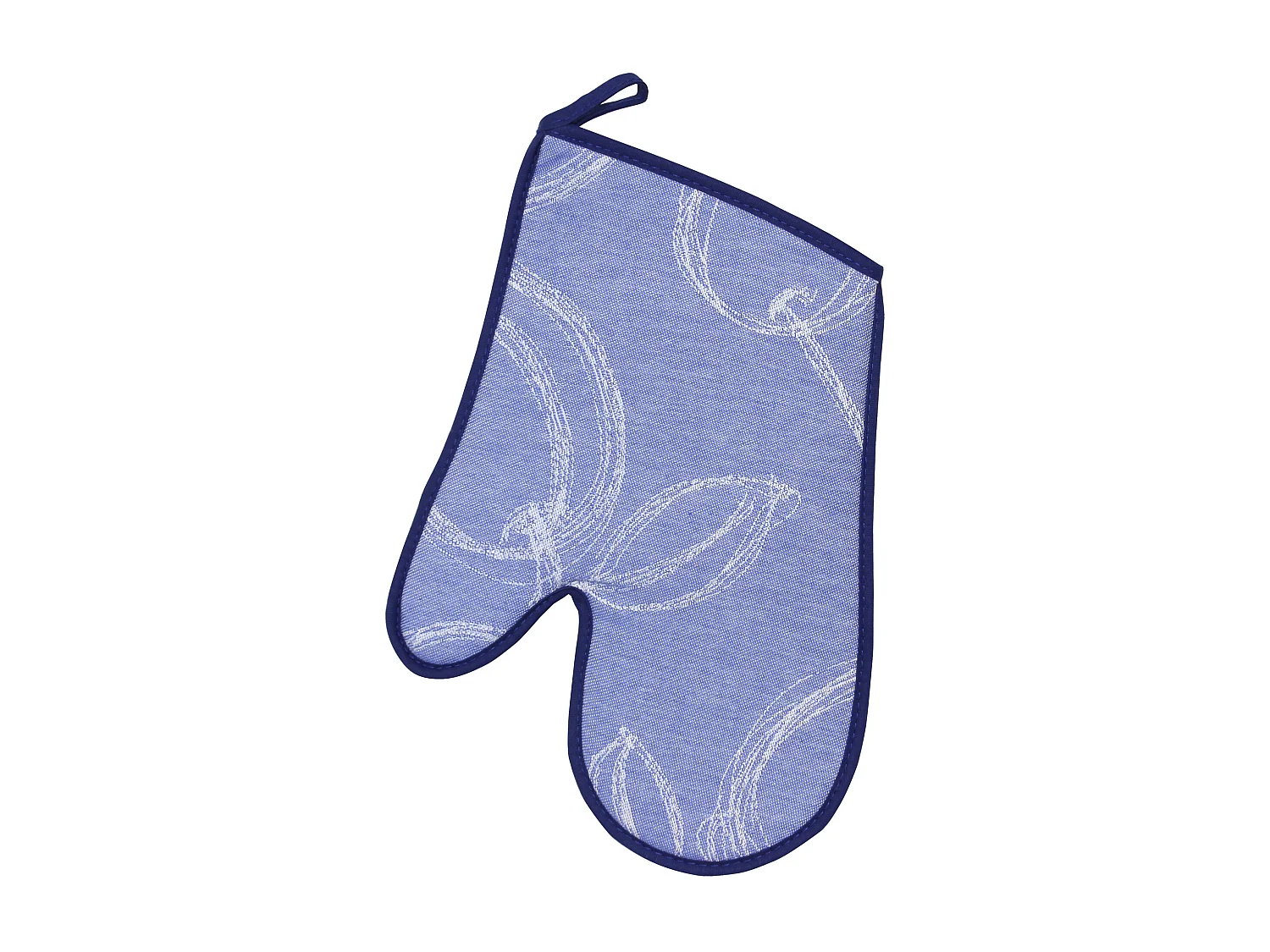 Gant de cuisine 20x30 cm matelassé coton LINE Bleu