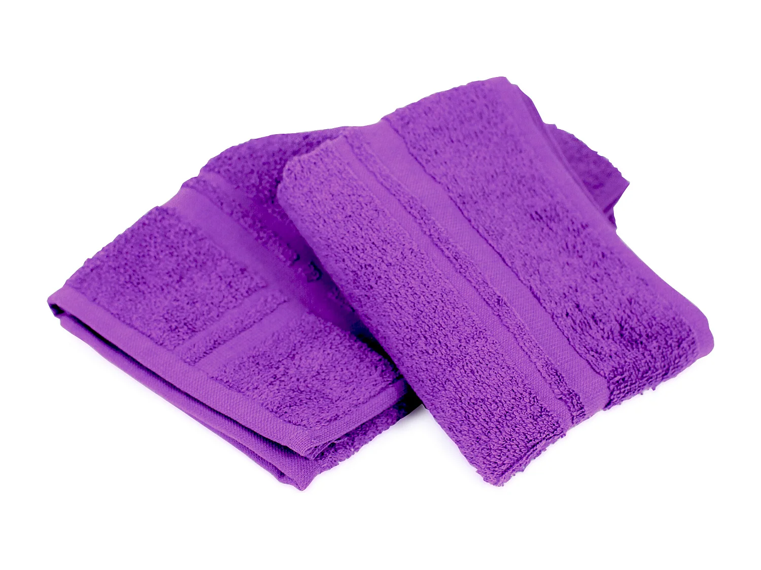 Lot de 2 torchons de cuisine 50x50 cm éponge PURE KITCHEN TERRY Violet