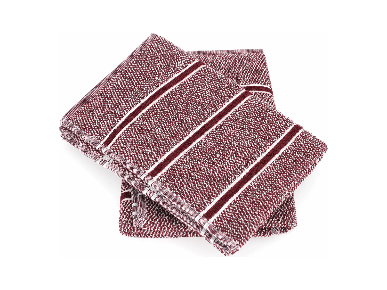 Lot de 2 torchons de cuisine 50x50 cm CHECKS rouge