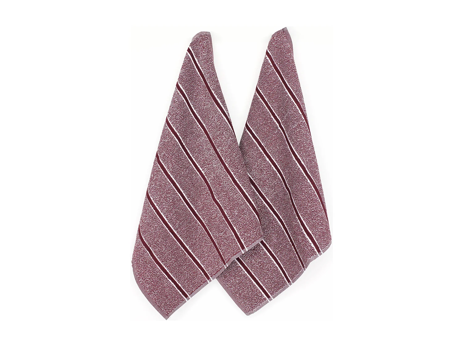 Lot de 2 torchons de cuisine 50x50 cm CHECKS rouge