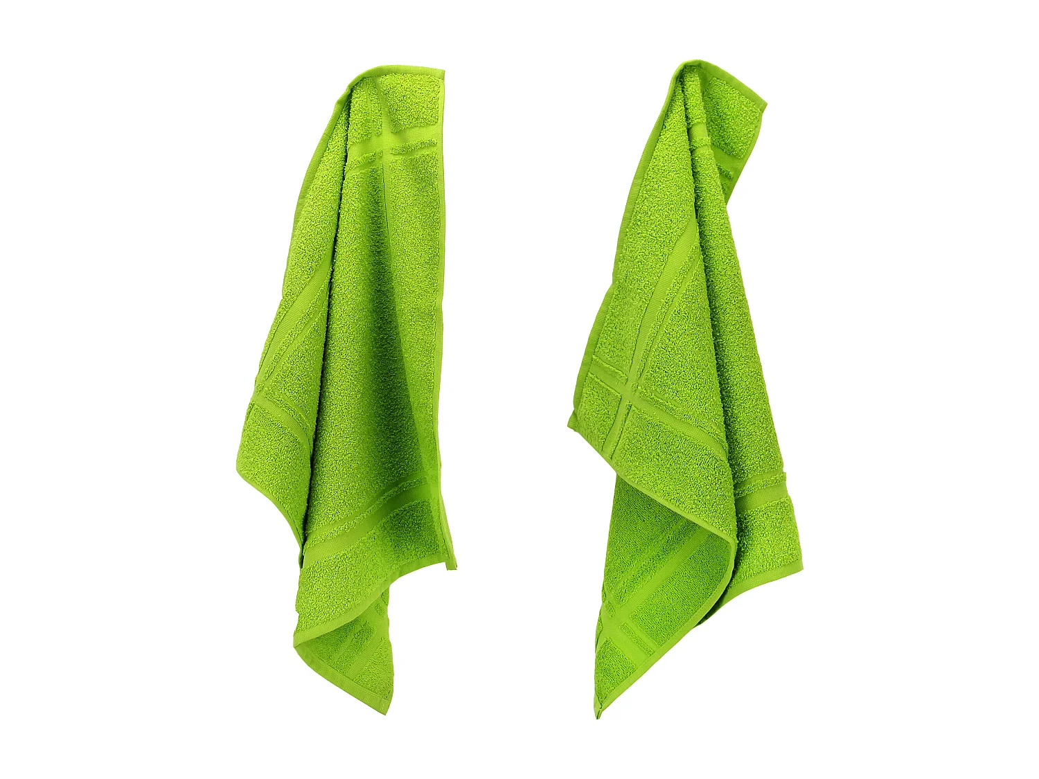 Lot de 2 torchons de cuisine 50x50 cm éponge PURE KITCHEN TERRY Pistache