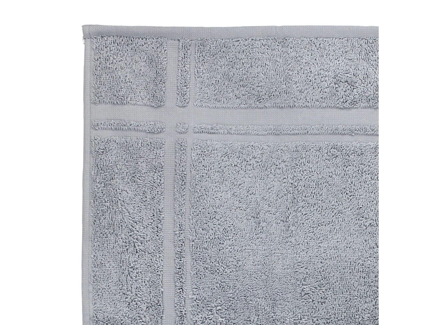 Lot de 2 torchons de cuisine 50x50 cm éponge PURE KITCHEN TERRY Argent