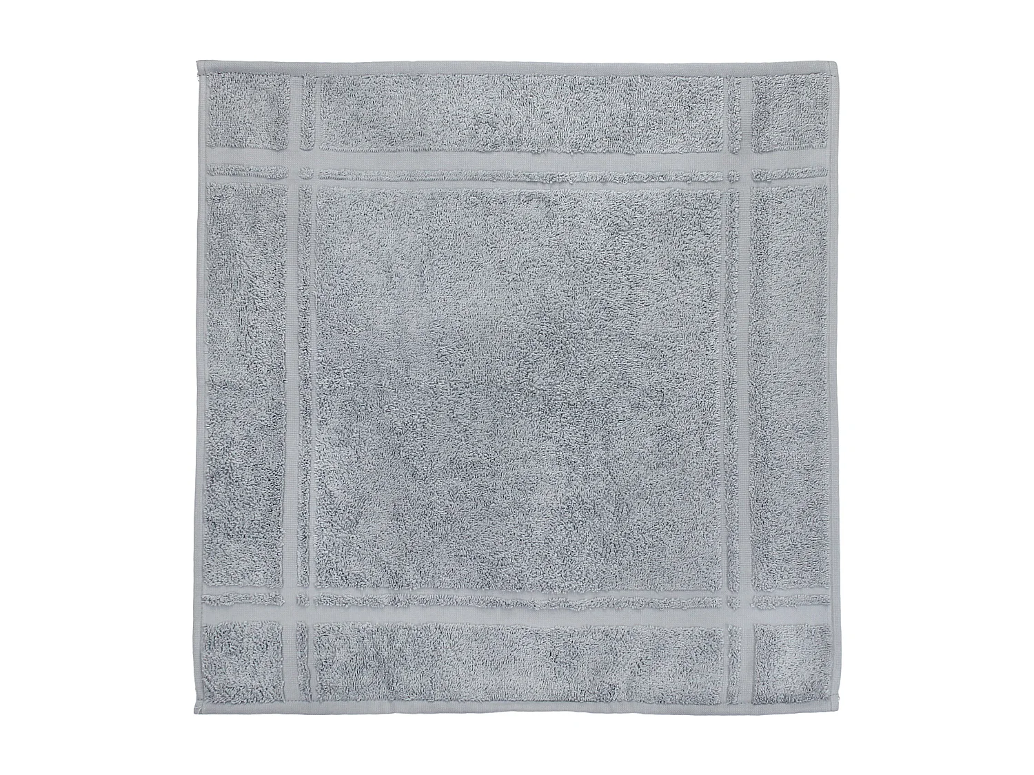 Lot de 2 torchons de cuisine 50x50 cm éponge PURE KITCHEN TERRY Argent