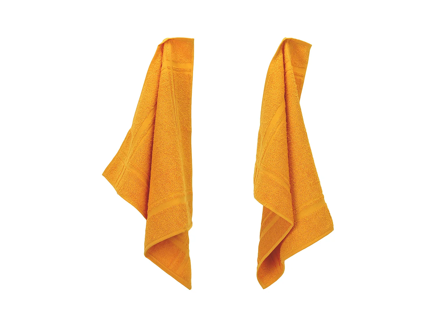 Lot de 2 torchons de cuisine 50x50 cm éponge PURE KITCHEN TERRY Or